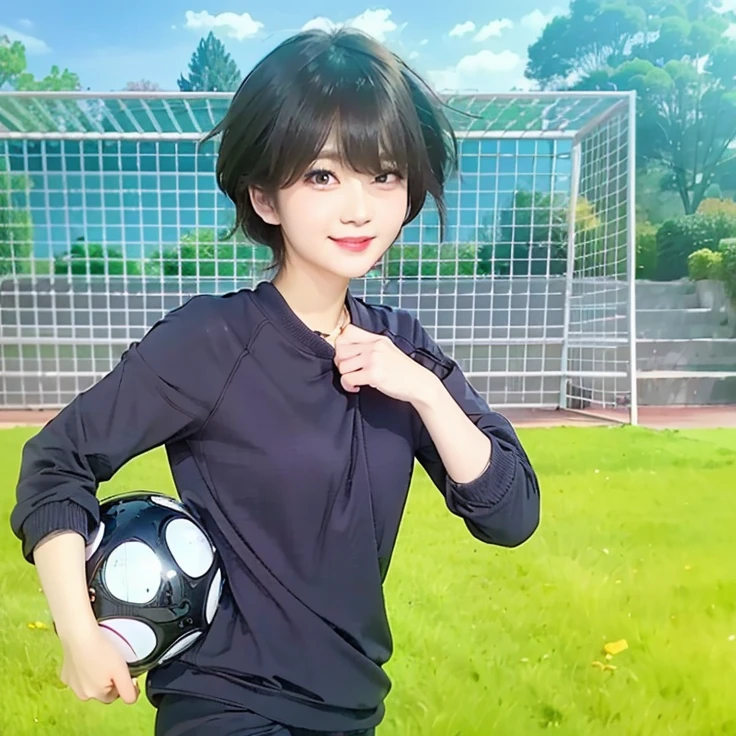 (8k, RAW photos, top quality, masterpiece: 1.2, ultra detailed, super resolution, real photos: 1.37), (Full body photo), 1 noble elegant Japanese lady, (standing contrapposte), ((pale color coodinate amber peach light brown other color, wearing over-size short autumn coat, beige long skirt, inner shirt, black tights, wearing loafers)), Shiny, Smile, Looks like 1.8 meters tall, large pelvis, Large breasts, big cuvy hips, Thin waist, Long legs, skin hyper-detail, 20 years old, Perfect face, (Detailed facial features), Wavy hair, Daylight, autumn season, center of street, crowd of people,
