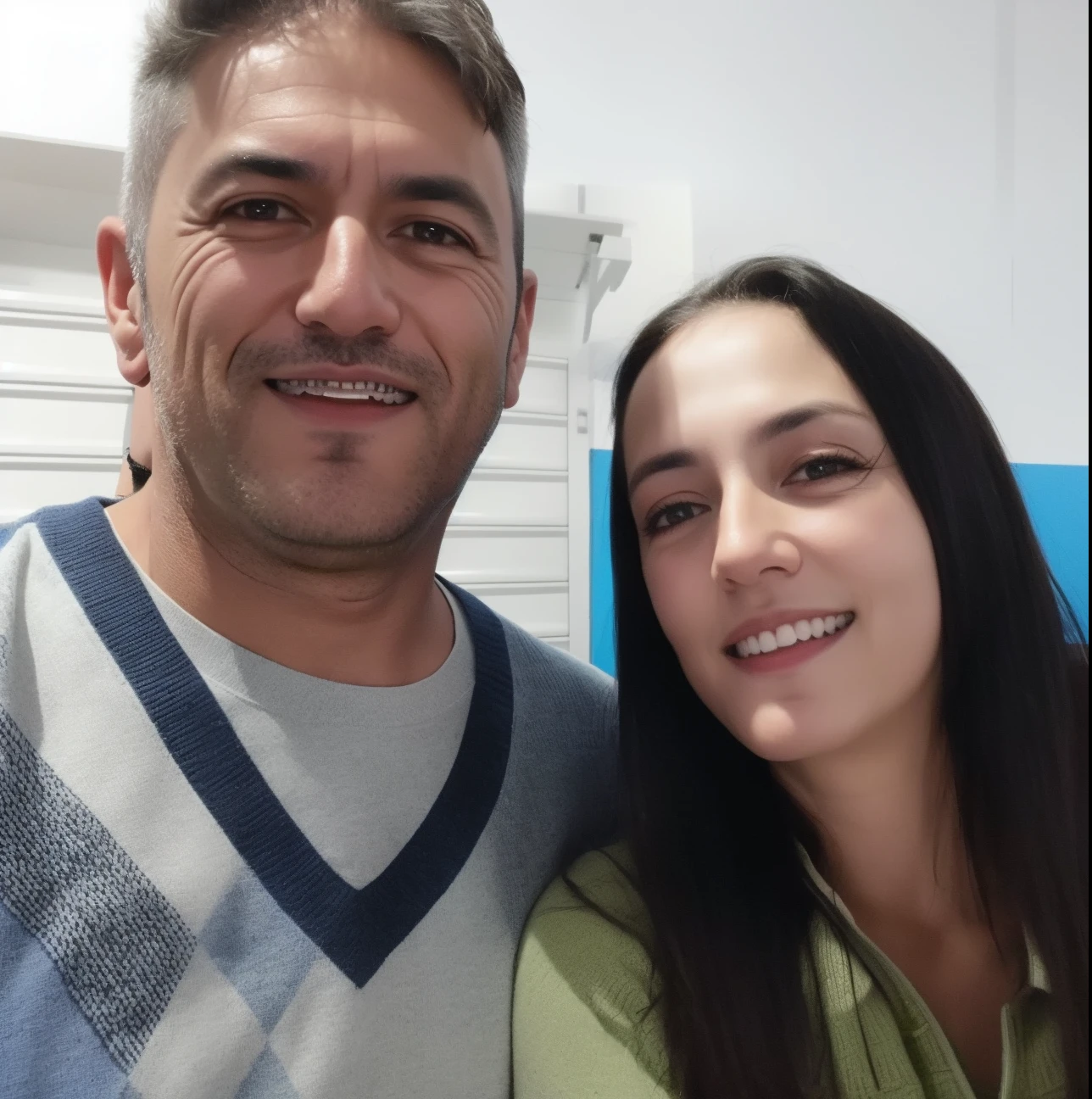 There is a man and a woman who are posing for a photograph, imagem de perfil, momma and papa, Directed by: Nandor Soldier, Foto realista, Casal feliz, david rios ferreira, Andou na escola chatzipanagiotou, Postagem 4k, 4 k post, adreas rocha, Malika Favre, instagram post, fotografia
