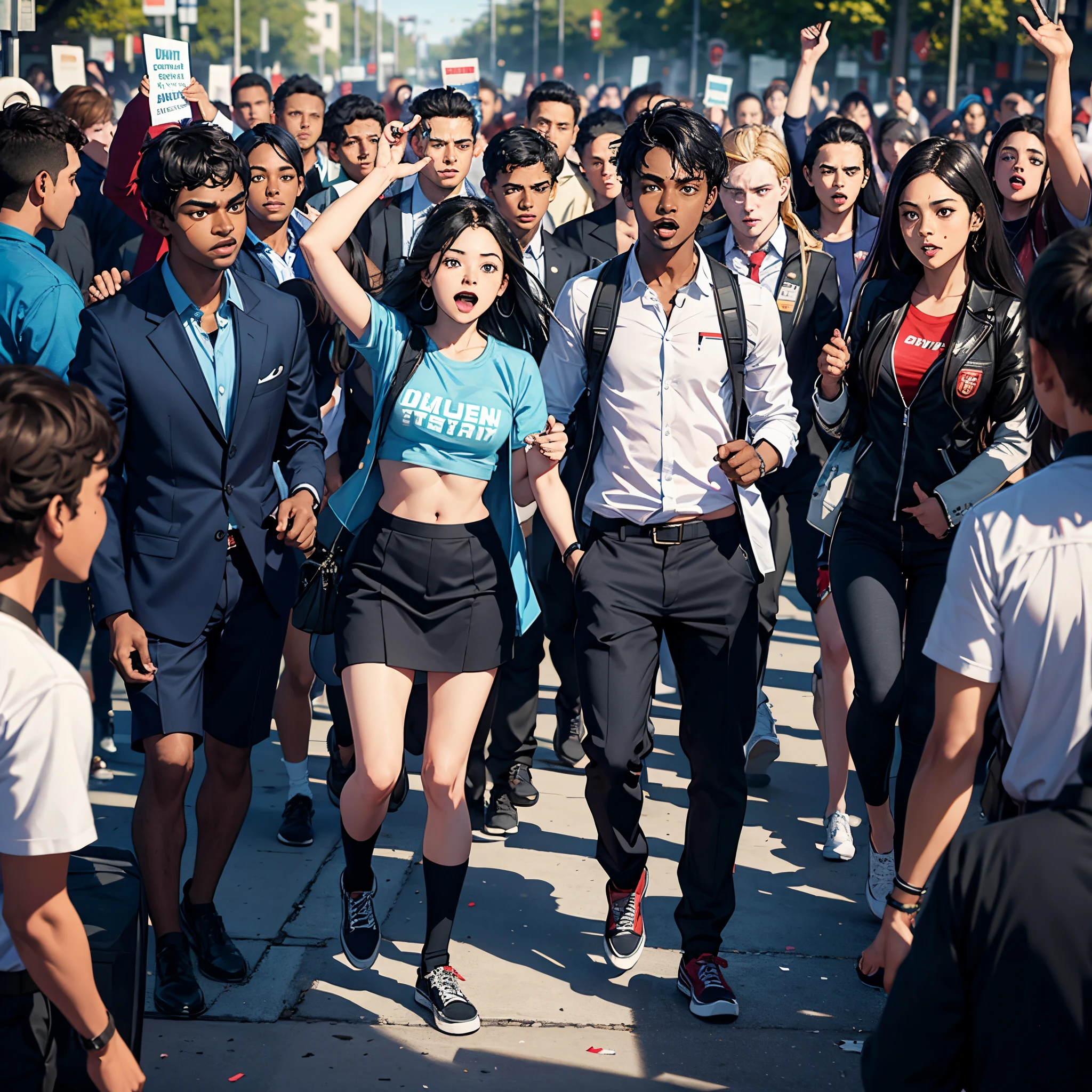 The movie begins with Sethu winning the Chair of the Students' Union election, followed by celebrations and an on-campus fight between the rival candidates.
