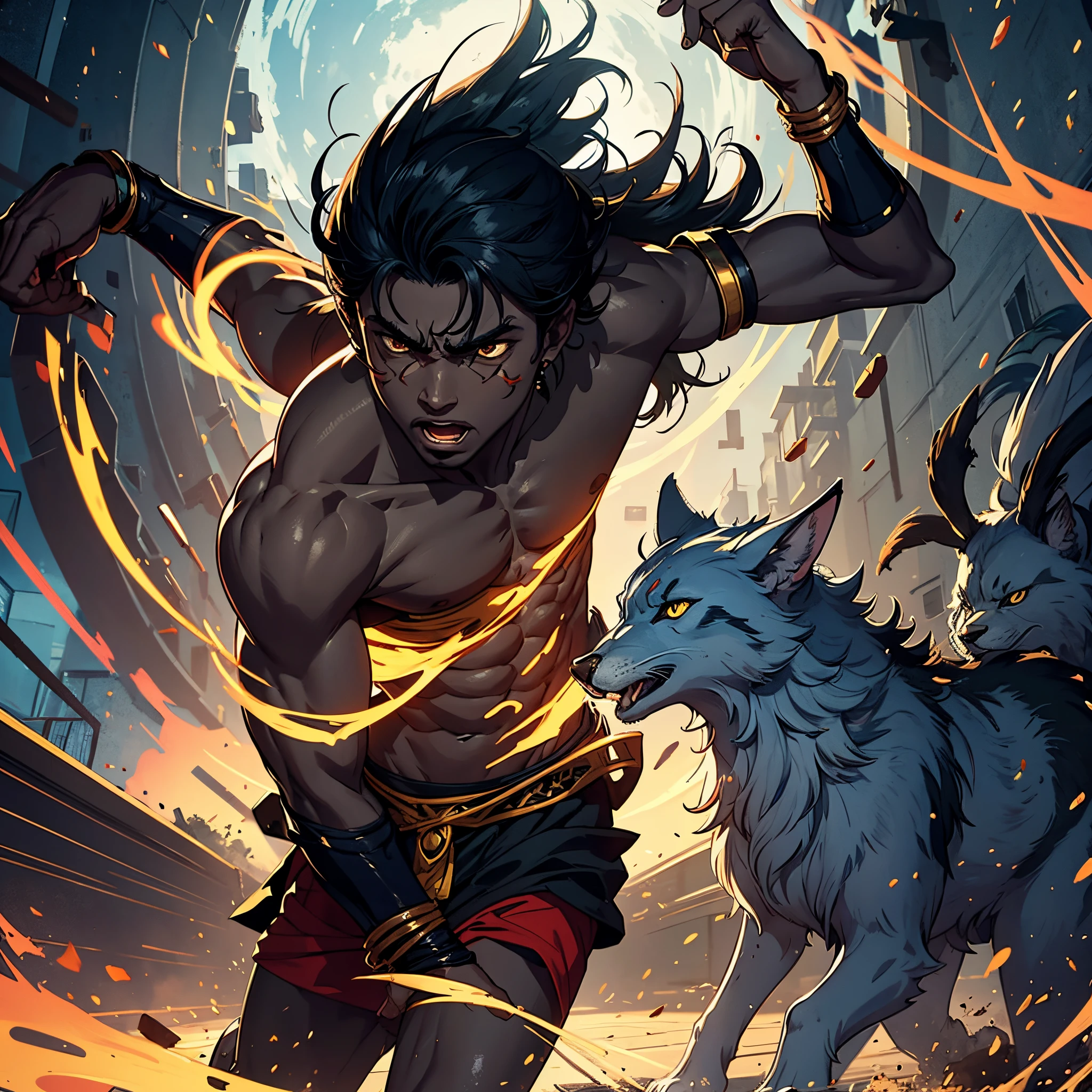 Sethu is shown to be aggressive and temperamental.