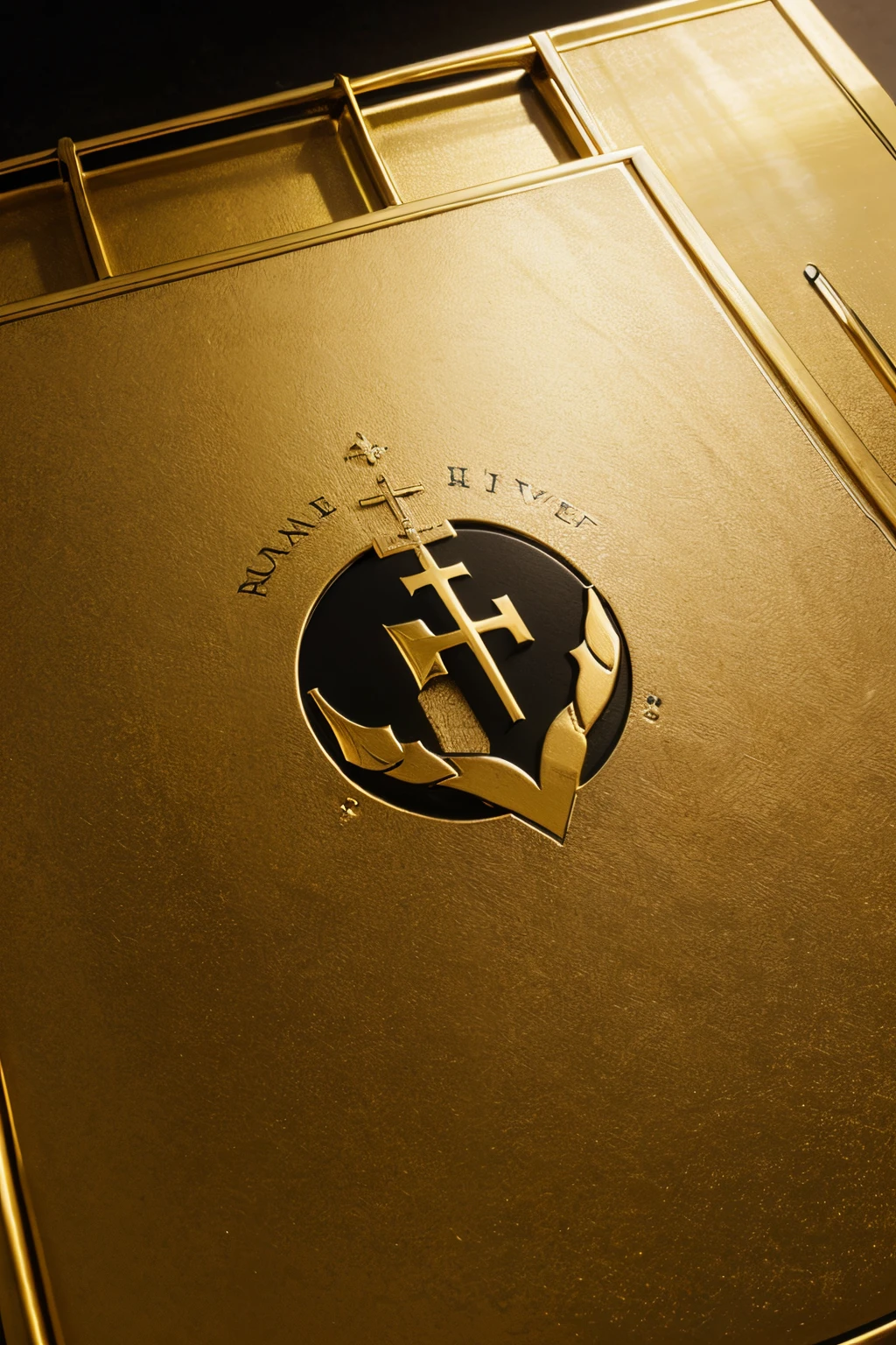 Create a never-before-seen logo for a Christian church called DIVINE HARVEST, dourado, simple dashes, minimalista, high quality, vetor, moderno