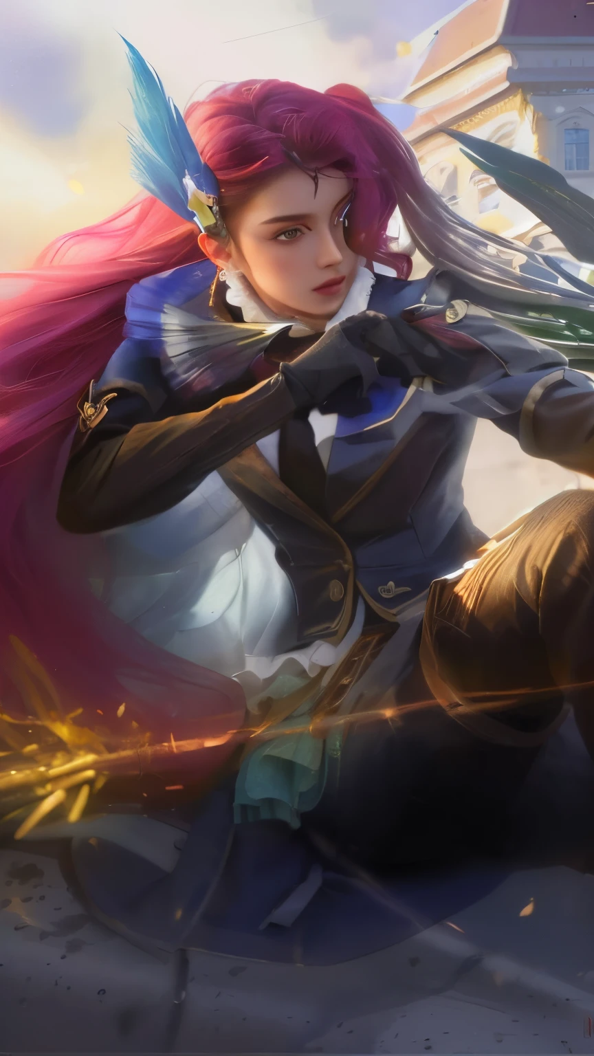(photorealistic:1.4), best quality, masterpiece, ultra high res, 1girl, (detailed face:1.2), (detailed eyes:1.2), (detailed hair:1.2), (detailed clothes:1.2), 4k, (detailed color:1.2)
