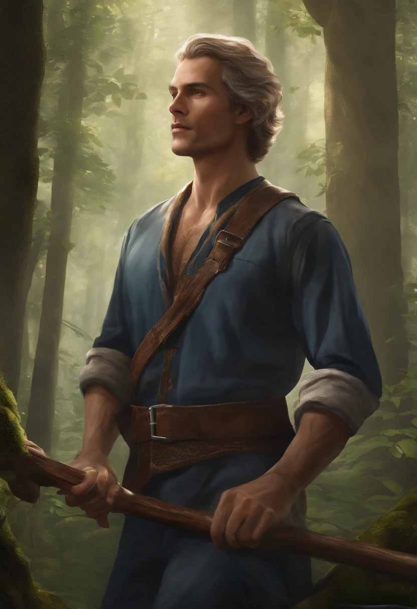 The image captures Ahti sitting cross-legged on a moss-covered rock in the heart of a dense forest. Sunlight streams through the canopy, casting dappled shadows on the vibrant greenery around him. Ahti is holding a small, intricately carved wooden flute, its haunting melody harmonizing with the rustling of leaves and chirping of birds.,Control,Ahti's appearance is as distinctive as his personality. He is portrayed as a middle-aged man with a unique and intriguing aesthetic.
Ahti has a weathered and rugged appearance, suggesting a life lived close to nature and the elements. He has a strong and slightly weather-beaten face, with deep lines etched across his forehead and around his eyes, hinting at a life filled with wisdom and experience. His eyes are bright and piercing, reflecting a keen intellect and a hint of mischief.
Ahti's salt-and-pepper hair is thinning, with a receding hairline. He has no beard. His hair is slightly unkempt, contributing to his overall unconventional and carefree appearance.
Ahti's attire is equally unique. He is often seen wearing a worn, navy blue janitorial uniform, complete with a matching cap. The uniform is adorned with various patches and emblems, hinting at his long-standing association with the FBC. Despite its worn appearance, the uniform is always clean and neat, suggesting a sense of pride in his role as the janitor.
Around his neck, Ahti wears a pendant or talisman, the specific design and meaning of which remain unknown. This pendant often catches the light, drawing attention to it and further adding to the air of mystery surrounding Ahti.
Ahti's overall demeanor and posture exude a sense of confidence and ease. He moves with a relaxed and unhurried gait, seemingly unaffected by the chaos and supernatural occurrences surrounding him. His presence commands attention, and his enigmatic aura is enhanced by his distinct appearance.
Ahti stands at an average height, with a sturdy and robust build that suggests strength and resilience. His physique is not overly muscular, but there is a sense of underlying power and endurance in his frame. He carries himself with a relaxed and confident posture, often standing tall with his shoulders back.
His weathered face is characterized by a slightly tan complexion, indicating exposure to the elements and a life spent outdoors. Deep lines and wrinkles etch his forehead and the corners of his eyes, hinting at a lifetime of wisdom and experiences. His eyes themselves are a striking shade of blue or gray, possessing a sharp and perceptive gaze that seems to hold more knowledge than he lets on.
Ahti's hair is a mix of gray and silver, cropped short and slightly disheveled. It has a natural, tousled appearance, adding to his rugged charm. His thick, bushy mustache matches the color of his hair and frames his mouth, giving him a distinctive and memorable look.
Facial hair aside, Ahti maintains a clean-shaven appearance, with no other prominent features or facial embellishments. His lips are slightly thin but often curve into a warm and enigmatic smile, revealing a glimpse of his playful nature.
In terms of attire, Ahti is typically seen in a worn and faded navy blue janitorial uniform. The fabric is well-used but meticulously clean, suggesting a meticulous attention to detail. The uniform includes a short-sleeved button-up shirt, trousers, and a matching cap that he often wears low on his forehead. Various patches and badges adorn the uniform, indicating his long-standing association with the FBC.
Ahti's hands, often gloved for his janitorial duties, are weathered and calloused, further emphasizing his hardworking nature. There is a sense of strength and dexterity in his hands, reflecting his ability to handle any task thrown his way.
Overall, Ahti's physical appearance combines ruggedness with a sense of mystery and wisdom. His weathered features, striking eyes, and distinctive mustache contribute to his unique and memorable appearance, enhancing his enigmatic presence.