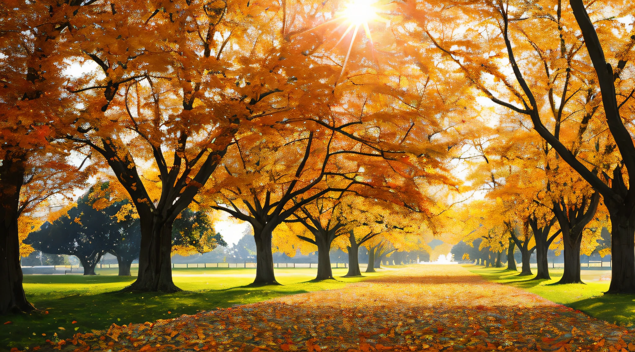 late autumn，It is a poetic and beautiful season，Give people a unique perspective and feeling。The following are some descriptions of late autumn scenery：

1. colorful leaves：late autumn，The leaves begin to change color，gradually changes from green to yellow、orange colors、red colour、Brown, ETC。It's a beautiful view，The leaves on the tree are like a colorful picture。

2. The breath of harvest：Late autumn is also the harvest season，The crops in the fields are ripe，The fruits in the orchard are also ripe。People can feel the joy and satisfaction of the harvest。

3. Cool weather：The weather in late autumn becomes cool and pleasant，There is a fresh smell in the air。Just right for a walk、season for outdoor activities。

4. sunny clear sky：The late autumn sky is blue and clear，and the sun was shining brightly，it gives a sense of tranquility、Comfortable feeling。

5. Christmas Eve：The late autumn nights have become cooler，The starry sky is bright，rays of moonlight。Just admiring the starry sky、night view season。

In a nutshell，Late autumn is a beautiful season，Brings rich colors to people、The joy of a good harvest、Clear air，Very quiet at night。Let us enjoy the beauty and feelings of late autumn together！