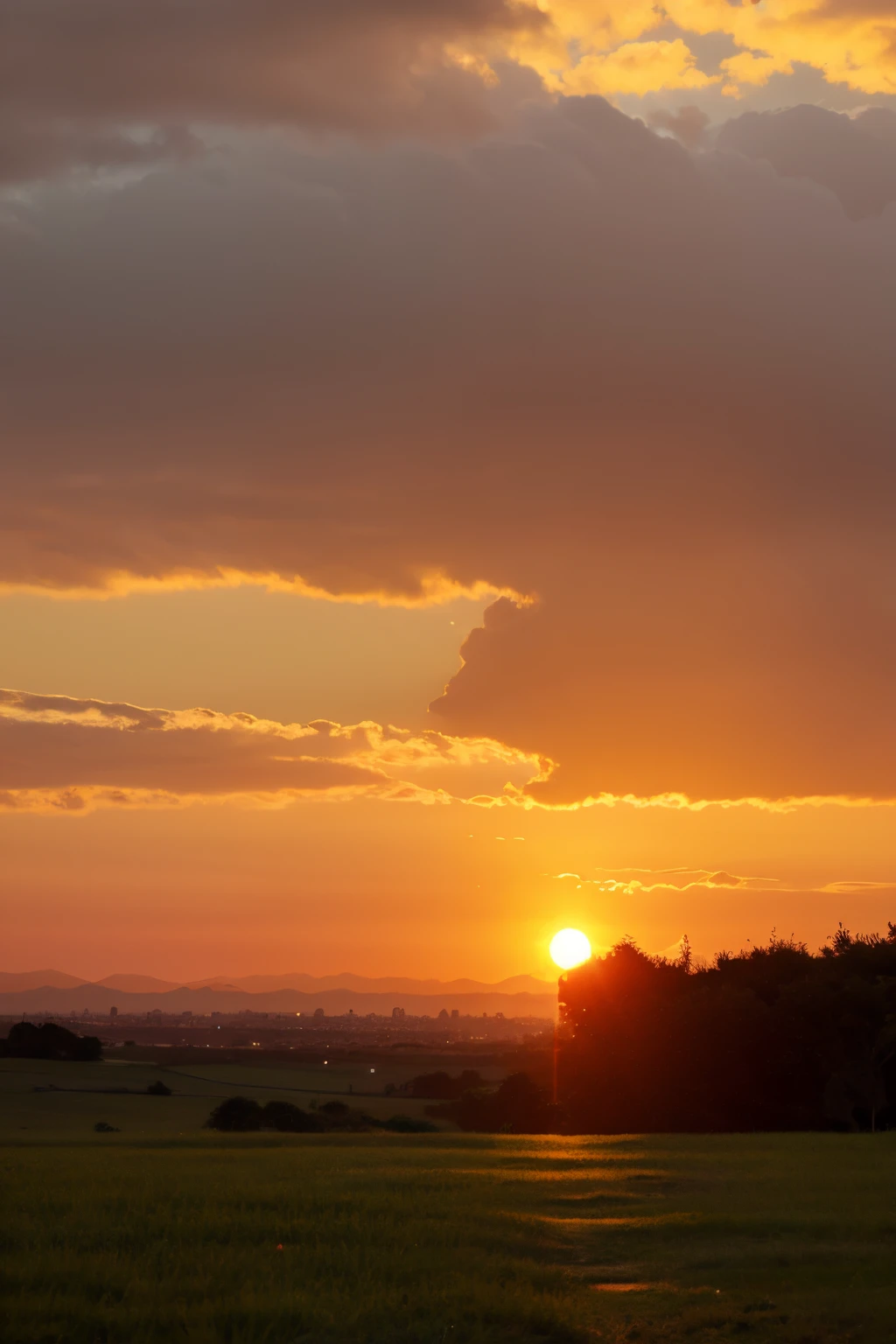 montanhas ao longe com uma cidade em primeiro plano, early morning, dawn setting, early morning sunrise, in the early morning, 8 mil. preenchimento da vista, morning, ao nascer do sol, beautiful morning, durante a madrugada, :: morning, durante o nascer do sol, sunset panorama, Madrugada nublada, Sunset view, Atmosfera matinal, early in the morning, setting sun, Humor matinal