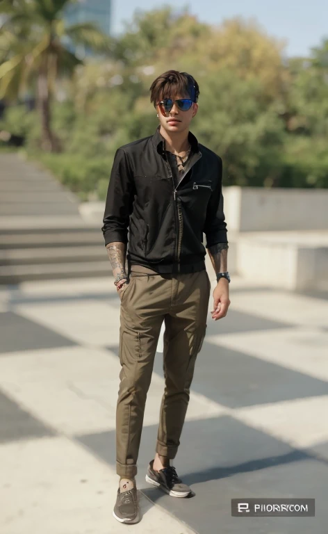 Change background cyberpunk handsome boy,realistic face,8k