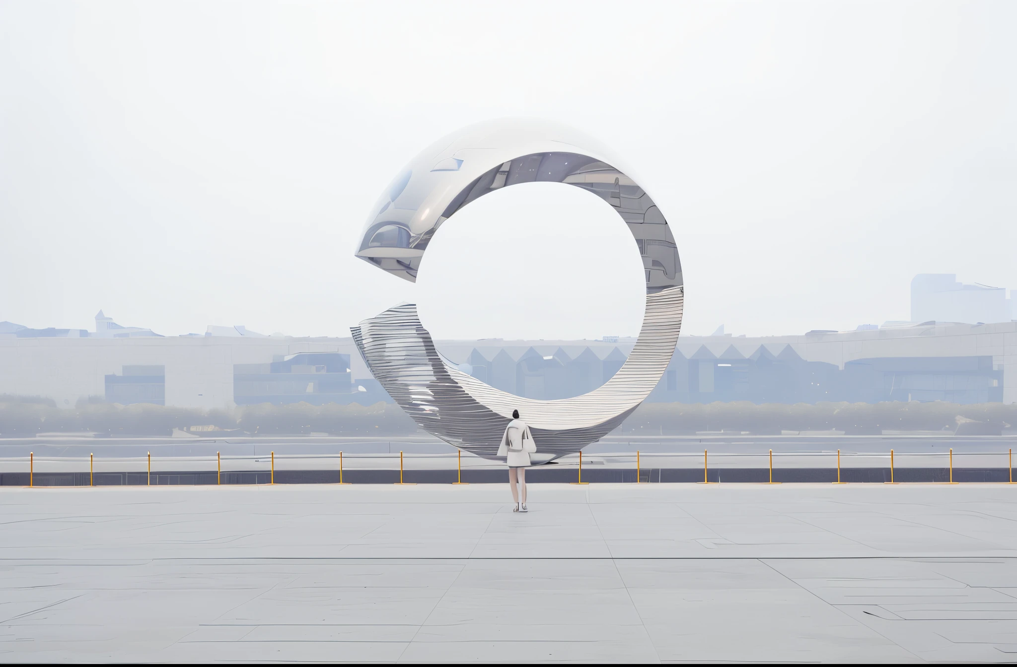 surreal space、The relationship between space and people、virtual reality、buliding、The landscape、Metaverse、photography。