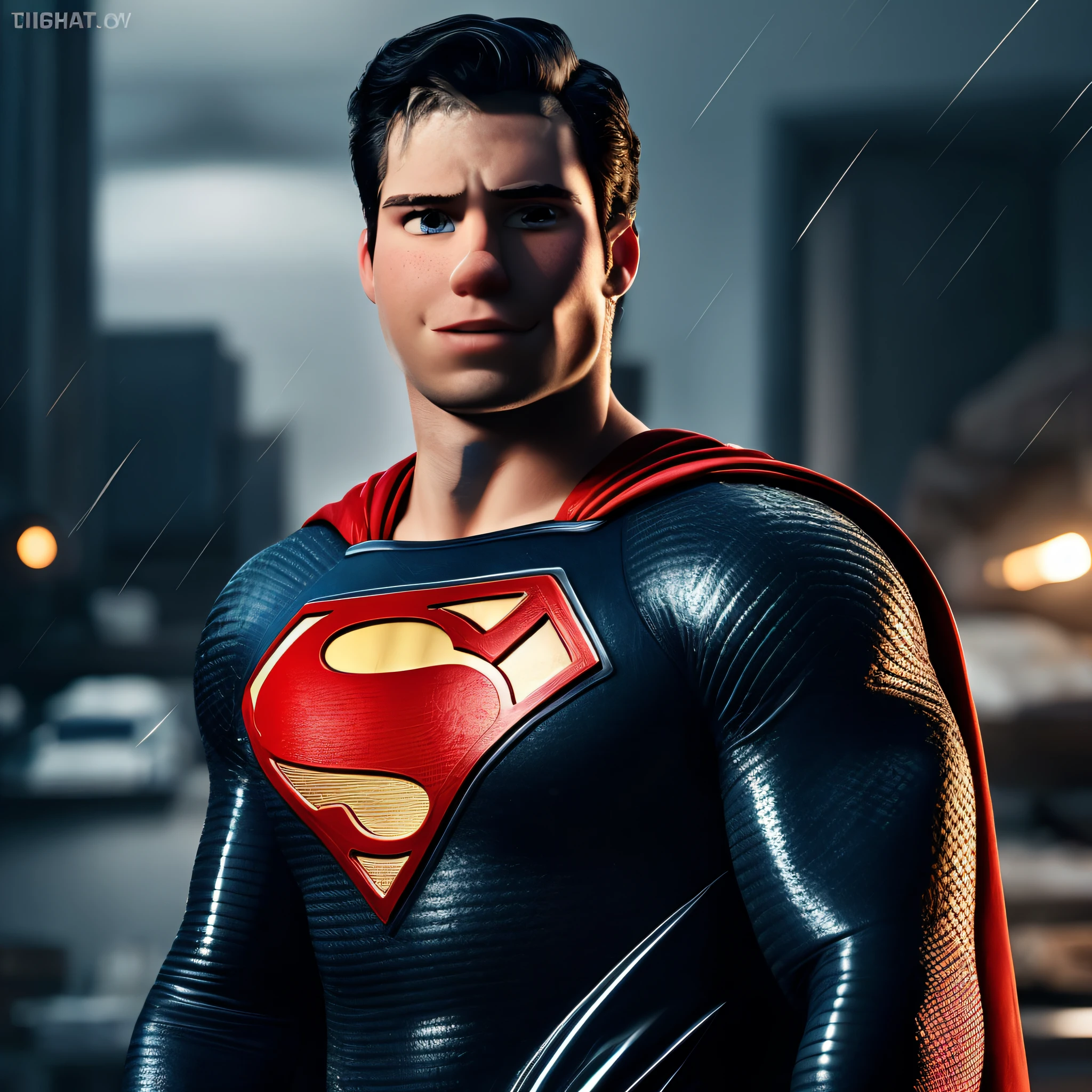 A white-skinned man with Disney Pixar style, with good quality.