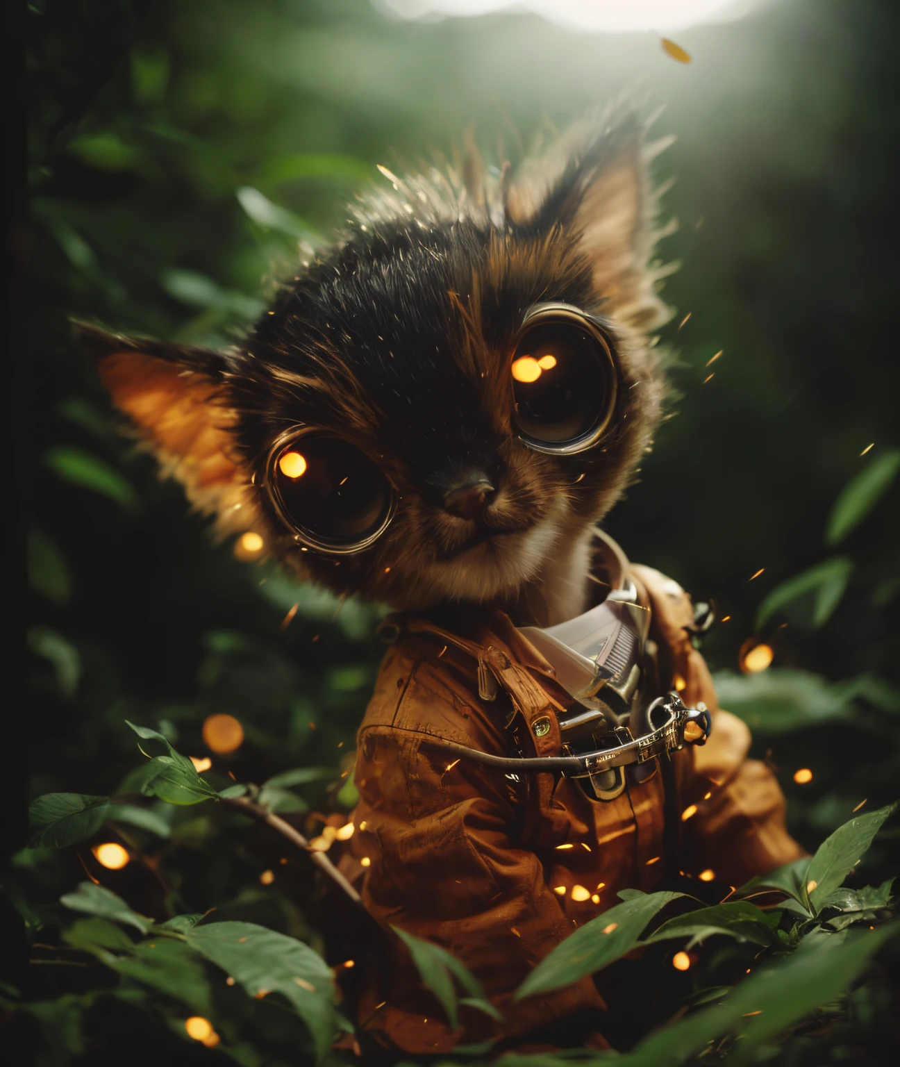 真实感, Realism, tmasterpiece, Brad Jongsan walks in the jungle (Night of the Fireflies), (higly detailed: 1 1), rough face, natural skin, hiquality, NSFW, pretty eyes, (Detailed face and eyes), (s face: 1 2), tumult, Complementary, real-photo, .PSD, Lightweight Film Photography, sharp-focus, contrast lighting, Detail Skin, high resolution 8k, Crazy detailing, Realistic, professional photo of a, 8K UHD, dslr, soft light,  hiquality, film grains, Fujifilm XT3