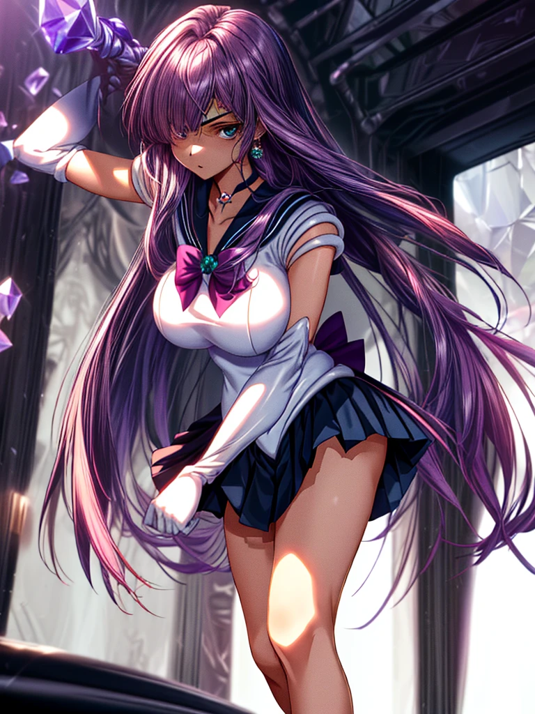 a close up of a woman in a white dress with a blue collar, portrait knights of zodiac girl, retro anime girl, artstyle : ilya kuvshinov, ilya kuvshinov style, 8 0 s anime art style, ilya kuvshinov and artgerm, anime style. 8k, digital anime illustration, Detalles complejos, animated lighting, sexualizada, provocativo, Sensual, sonrisa pervertida, hyper ta, Pezones erectos, cameltoe completo, Hiperresolución, pecas llenas, labios gruesos y jugosos, Grandes ojos