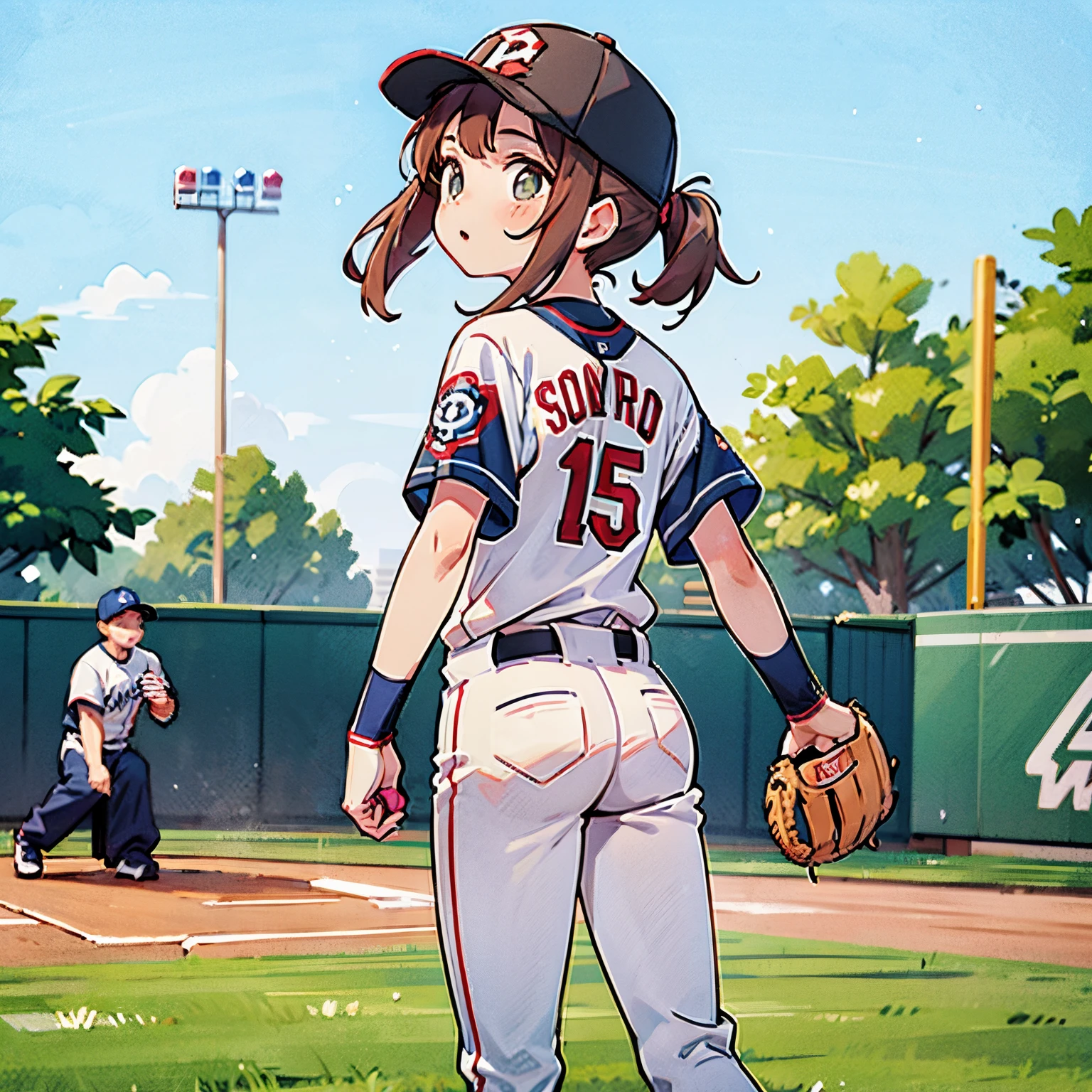 boyish girl,Cap worn in opposition,Completely naked,Sneakers naked,real face,cute japanese,white underwear,Squat down and raise your knees high,Baseball Studio,smile,Squat down and spread your legs wide open.,mini skirt,She uses her hands to spread her pussy open.