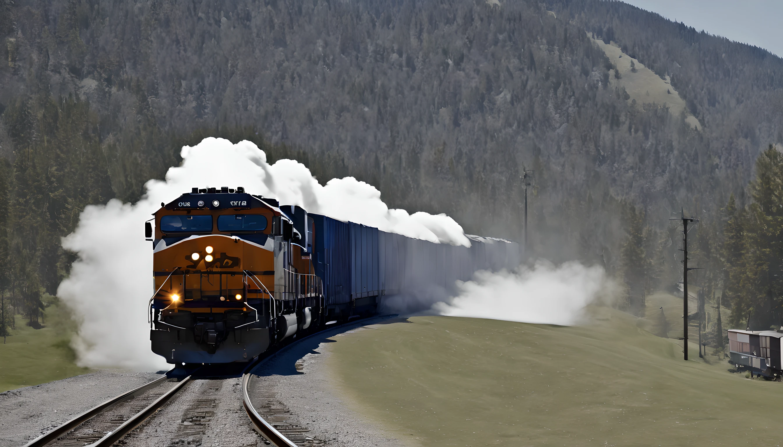 (train:1.5), (unstoppable train:1.5), (freight train:1.5), (dynamic:1.5), (dynamic angle:1.5), (movie scene:1.5),