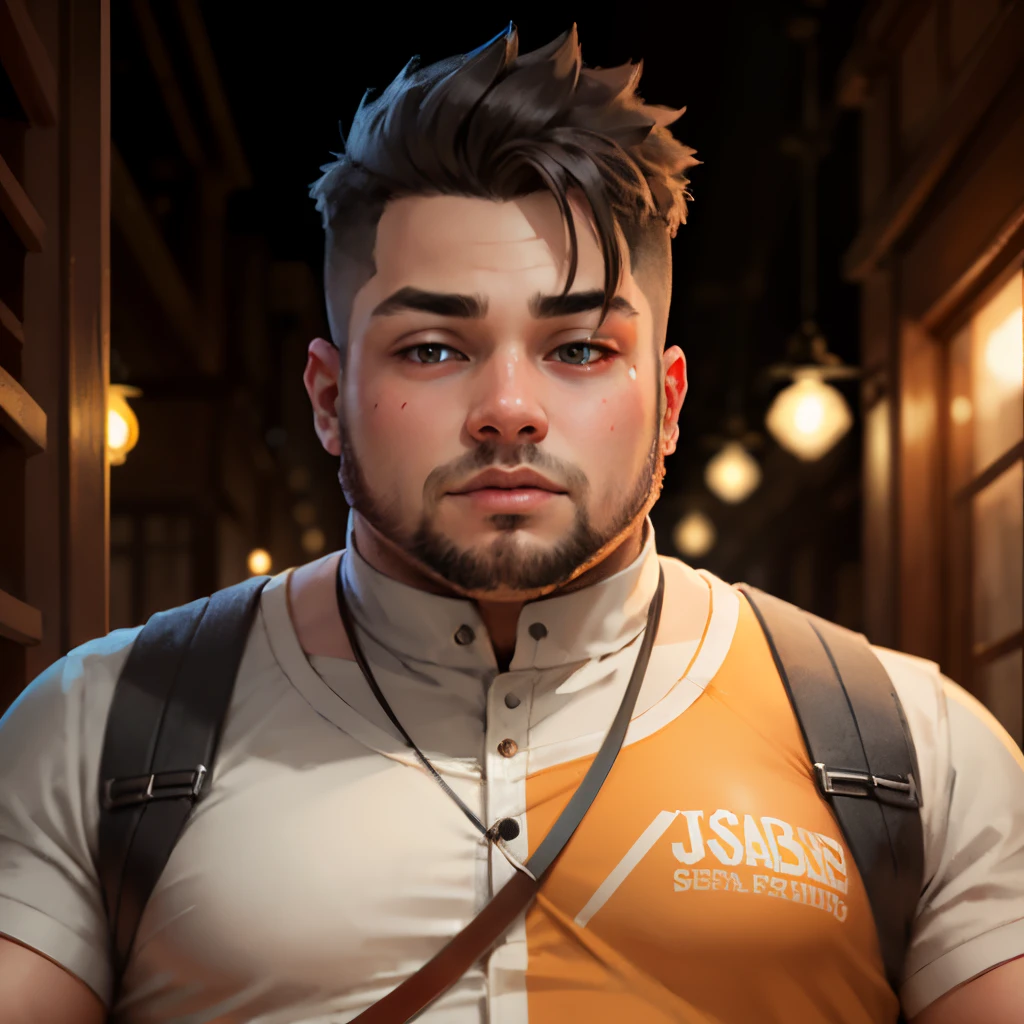 Chubby male young adult healer
