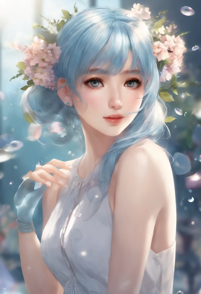 R18、Nudists、18-year-old Russian beauty with blue hair、A tough man who rapes、Semen、White liquid、red blush、Panting with、Nasty temptation、Pleasure climax、opening legs、sigh、perspiring、steam