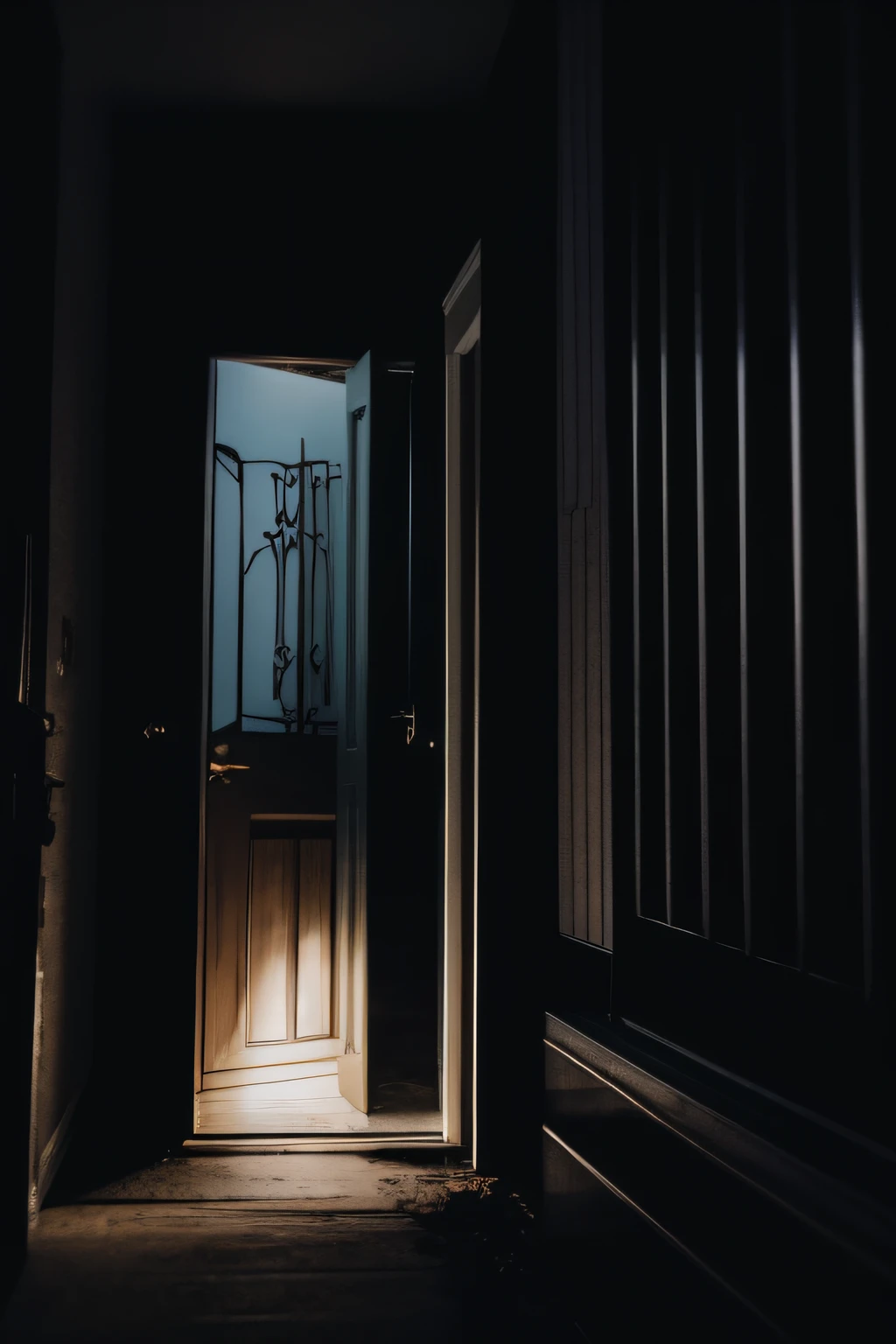 eerie door、creepy baby
