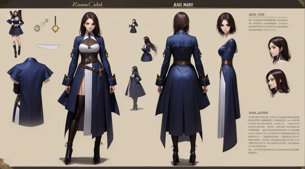 Female original character action reference sheet adoptable,