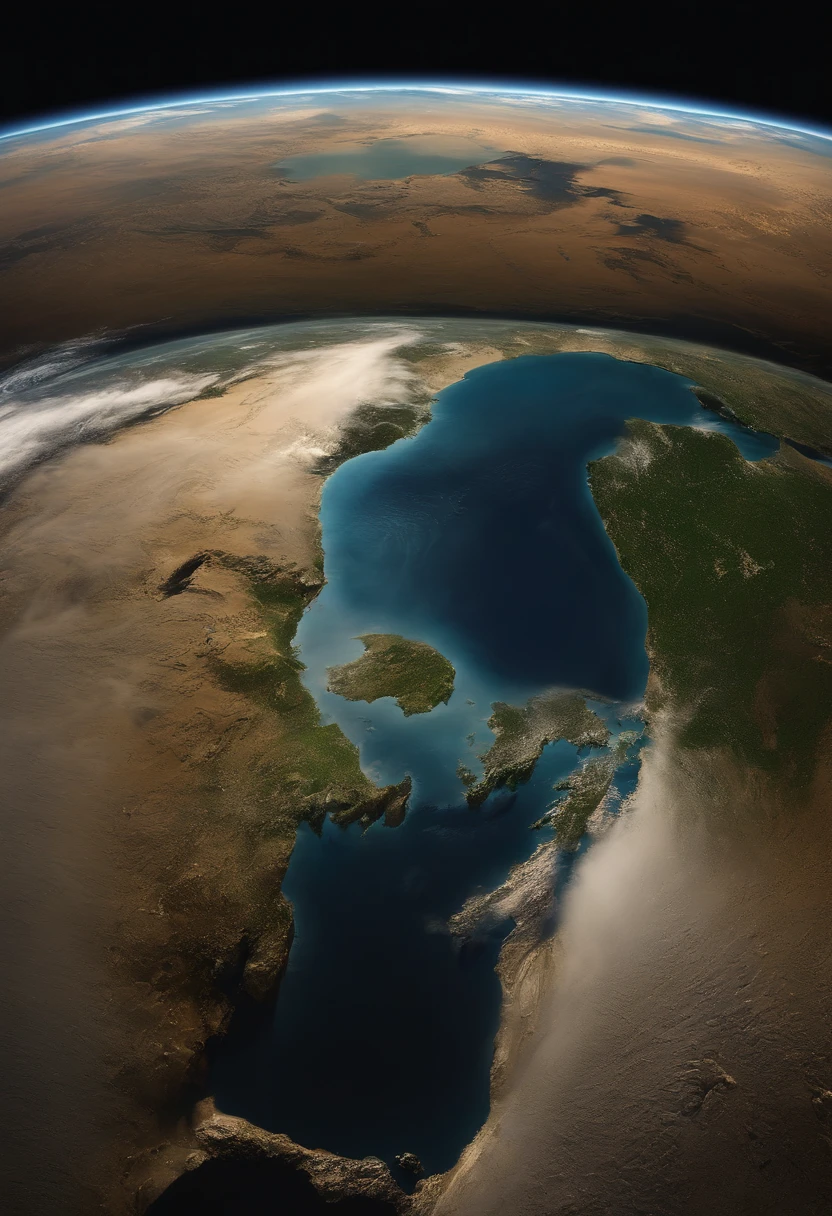 arafed view of the earth with a black background, a picture by Ken Elias, flickr, realism, blue marble, the earth from space, photo of earth from space, earth in background, earth outside, earth in foreground, planet earth in foreground, planet earth in the foreground, earth visible below, earth in the foreground, earth in the background