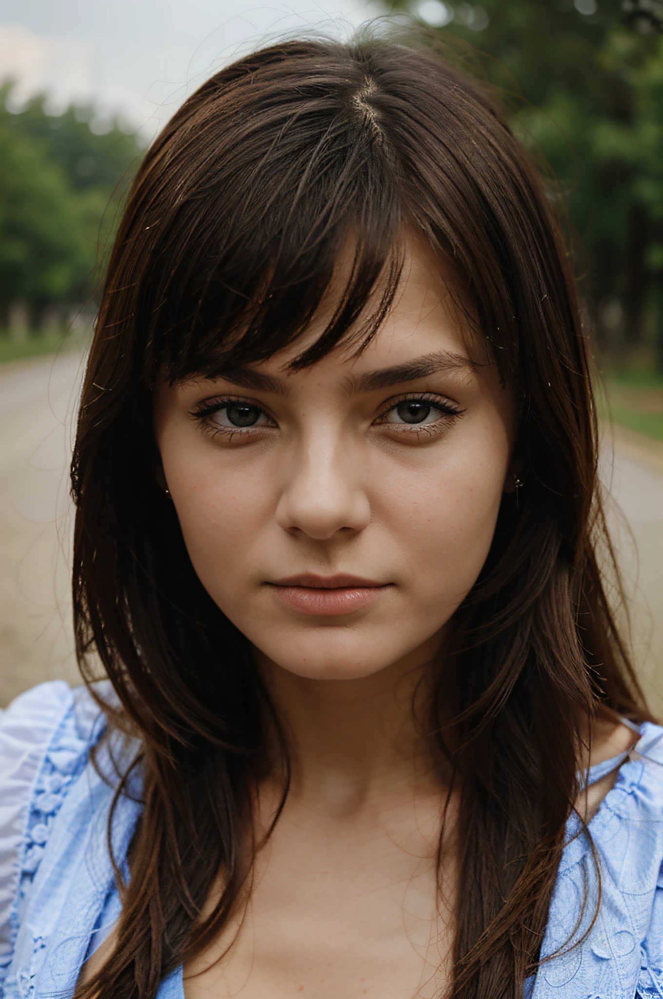 slavic woman age 23 portrait photo