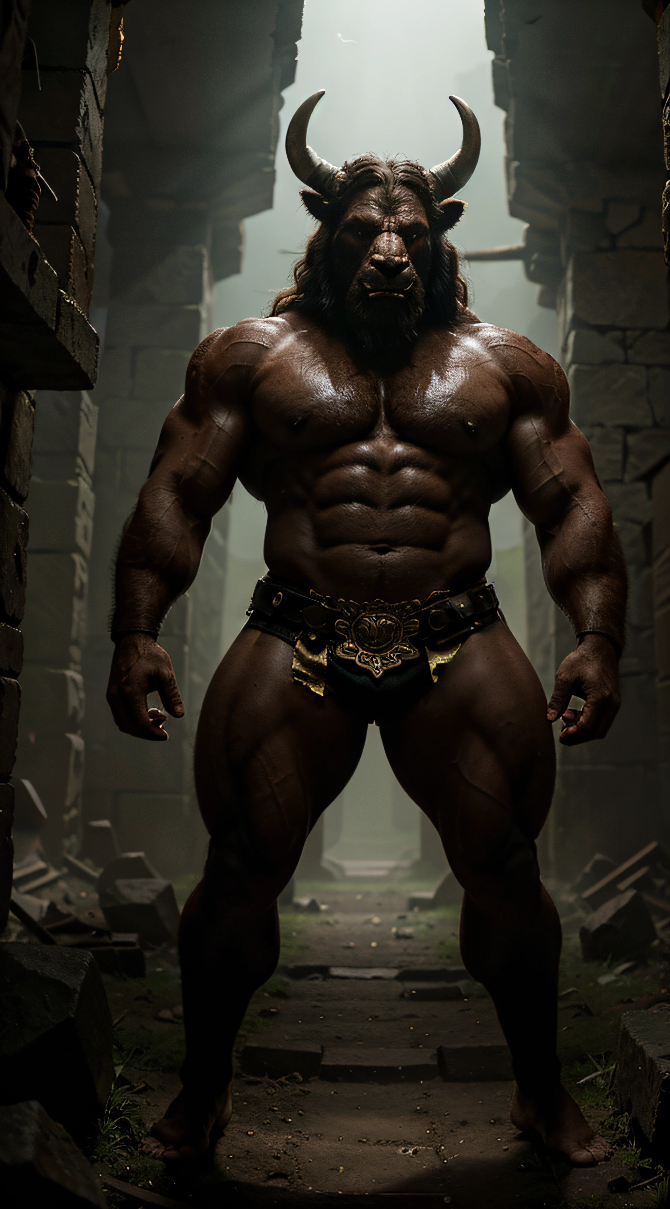(bright, vivid colors),(best quality, highres),(realistic:1.37),(HDR),warrior in action,latino male warrior,detailed facial features,expressive eyes and mouth,long black braided hair,ornate armor,strong and muscular build,holding a traditional curved sword,energetic movement,scenic battle background,sunlight casting dramatic shadows,perfectly rendered textures,meticulous attention to detail,fine brush strokes,warrior inspired by Aztec culture,ancient Mesoamerican motifs,stylized interpretation,saturated color palette,splashes of gold accents,impressive lighting effects