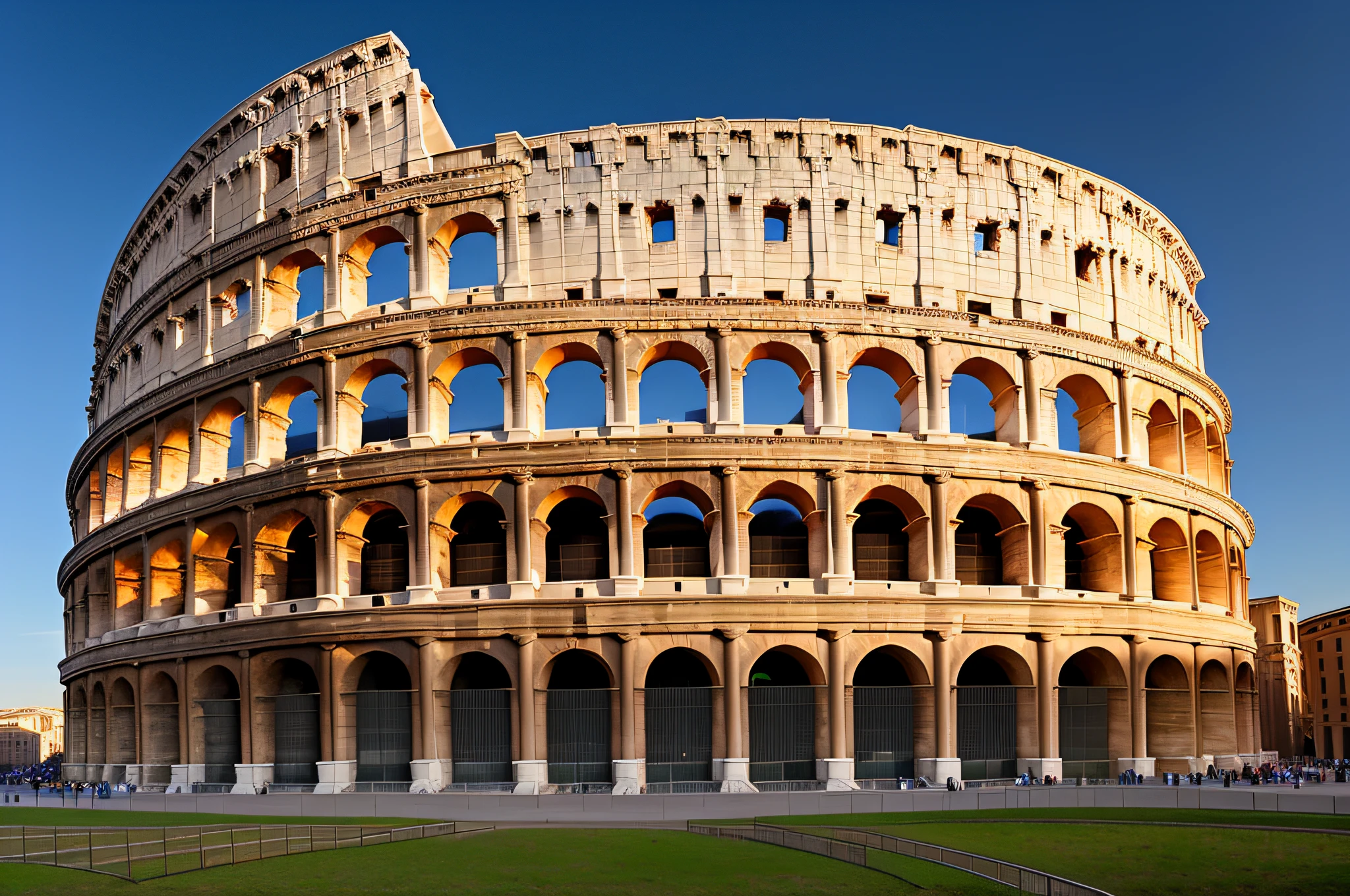 view of a large building with arches and arches, Colosseum, Colosseum, Roman Coliseum, Colosseum of Rome, Colosseum, Rome, Rome, former gasometer in Rome, Roman architecture, Colosseum background, Colosseum, At the Colosseum, inside the Roman Colosseum, In a city steeped in history, Surrealist Roman architecture, Deserted, at nighttime