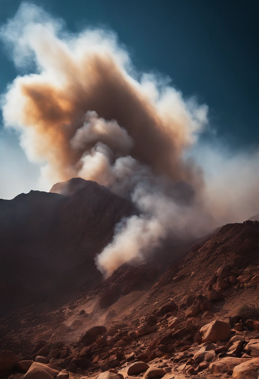 Mount Sinai was completely enveloped in smoke..。For the Lord descended on the mountain in fire.。Smoke rises like smoke from a furnace、The whole mountain shook violently。