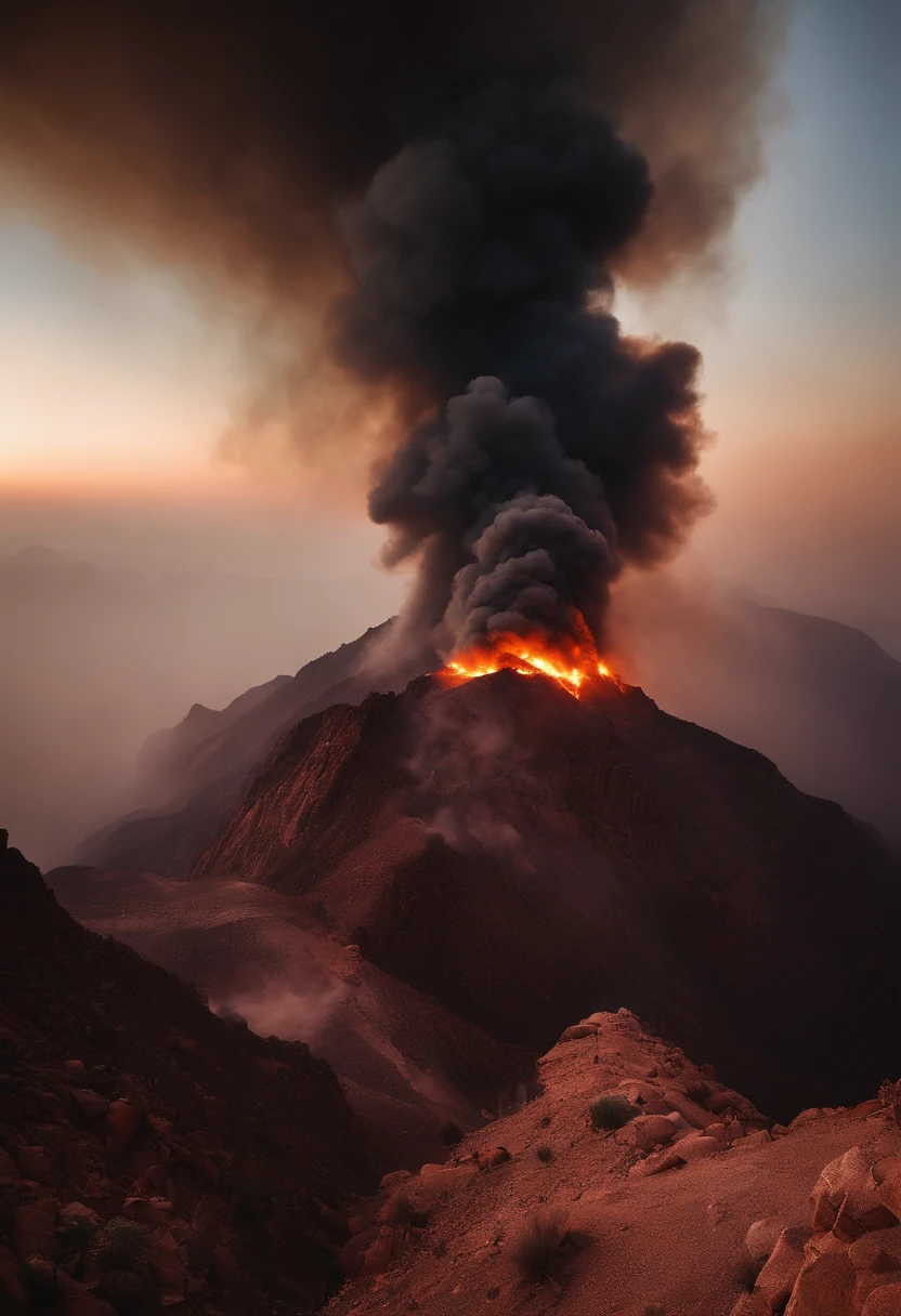 Mount Sinai was completely enveloped in smoke..。For the Lord descended on the mountain in fire.。Smoke rises like smoke from a furnace、The whole mountain shook violently。