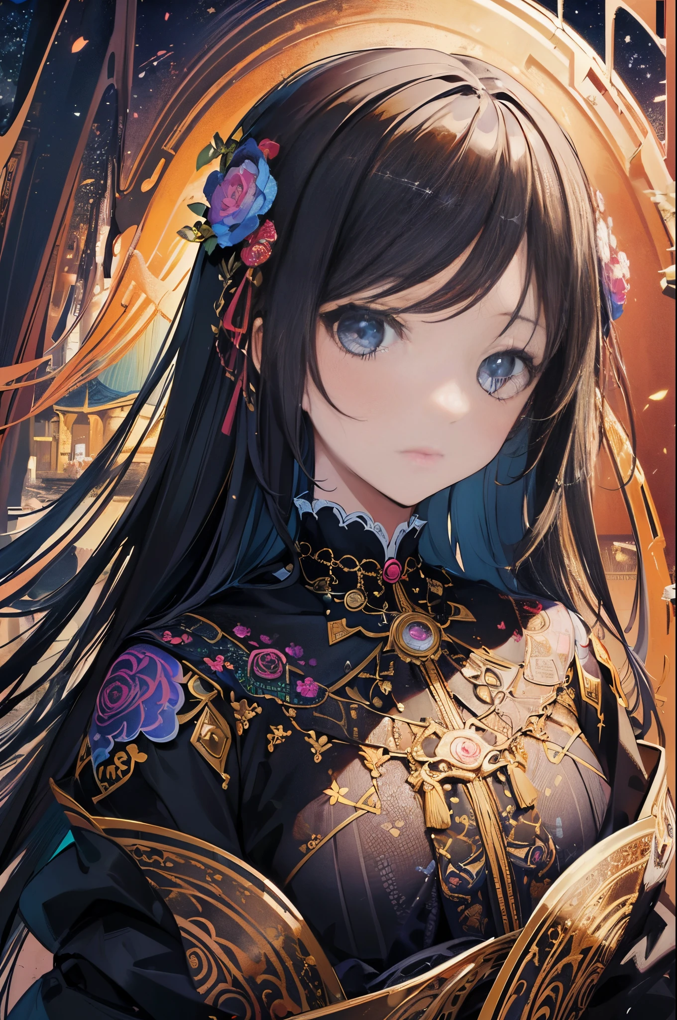 (masterpiece, top quality, best quality, official art, beautiful and aesthetic:1.2), (1girl), extreme detailed,(fractal art:1.3),colorful,highest detailed