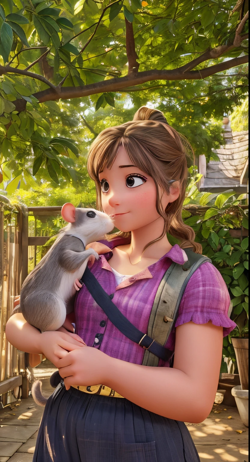 Girl with rat