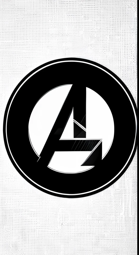 The Avengers emblem icon resembles a stylized "Um" with a strong presence, incorporating dynamic lines and often accompanied by a circle, conveying a sense of unity and power.