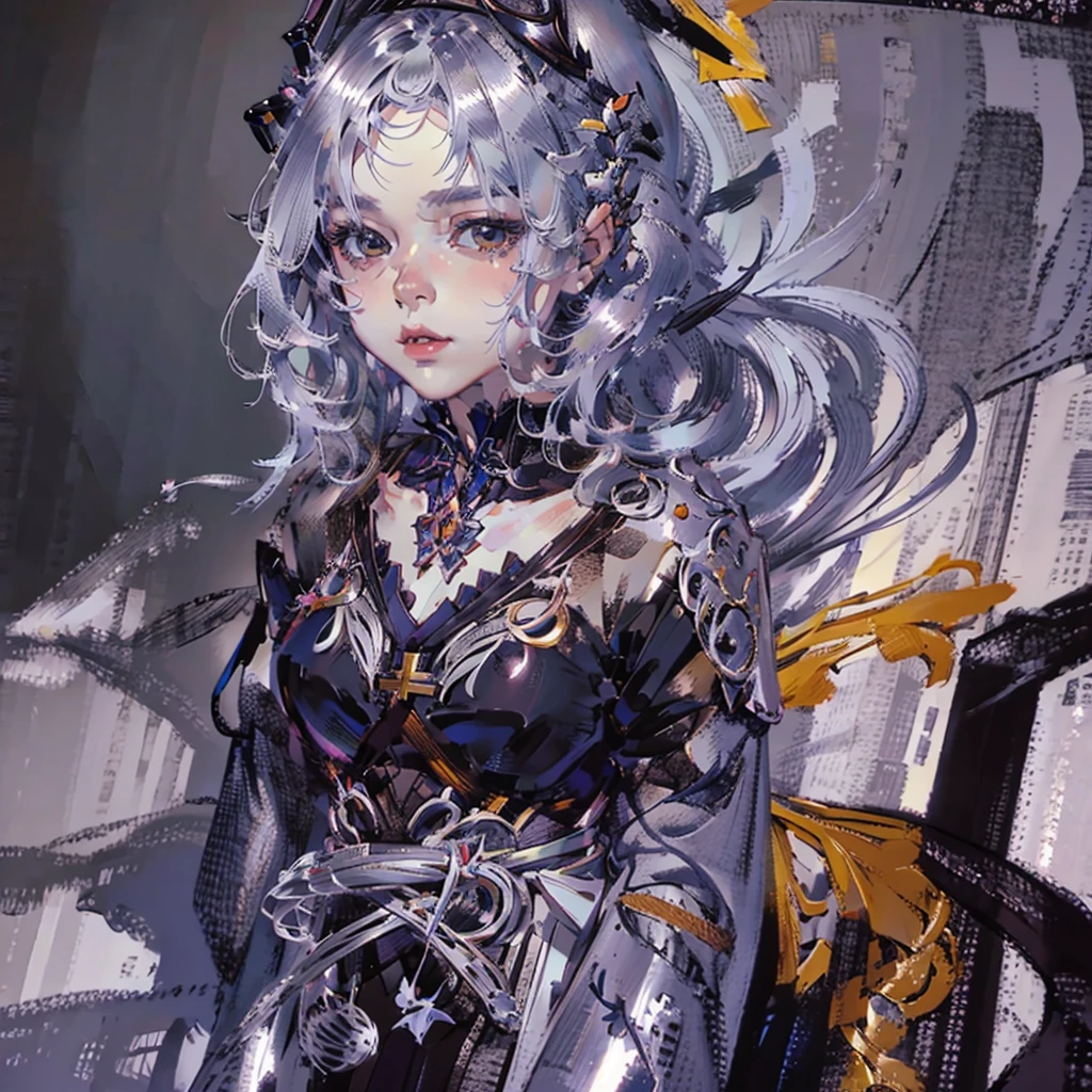 Best Quality, masutepiece, 超A high resolution, (Photorealistic:1.2), 1girl in, (Detailed face:1.2), (Detailed eyes:1.2), (detailed hairs:1.2), (detailed clothes:1.2), 4K, ,