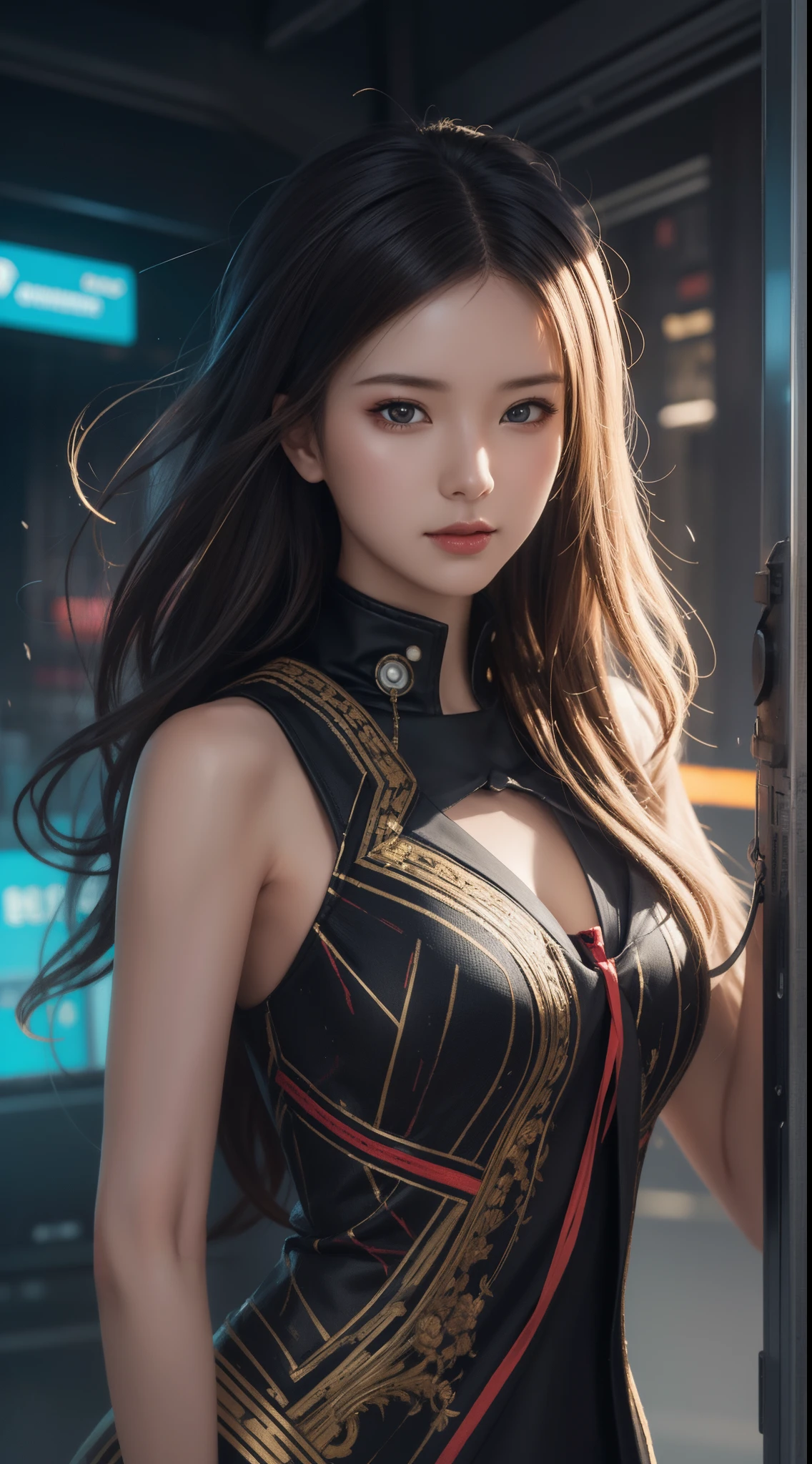 (logo, masterpiece, 8K, Tabletop, RAW Photos, wonderful, 最high quality, Photorealistic and very detailed CG composite 8k wallpaper, high quality, Very detailed, Narrative poem, Particle Effects, Dynamic Effects, Depth of the Boundary, Cinematic Light, Lens flare, Ray Tracing), short hair beautiful young woman, Hair tied back, high detail skin, very fine, fine skin texture, beautiful face, realistic eyes, beautifully detailed eyes, realistic skin, beautiful skin, surreal, smiling eyes, Hair and light eyes, Vibrant, Colorful lights and bokeh. The lighting casts a warm glow on her face and hair, Blue glow, Water surface reflection, Creates a dreamy and magical atmosphere, Big Breasts, Brown Hair, short hair, plump lower lip, pink blush on the cheeks , pink lips, brown tight no-shoulder knit sweater