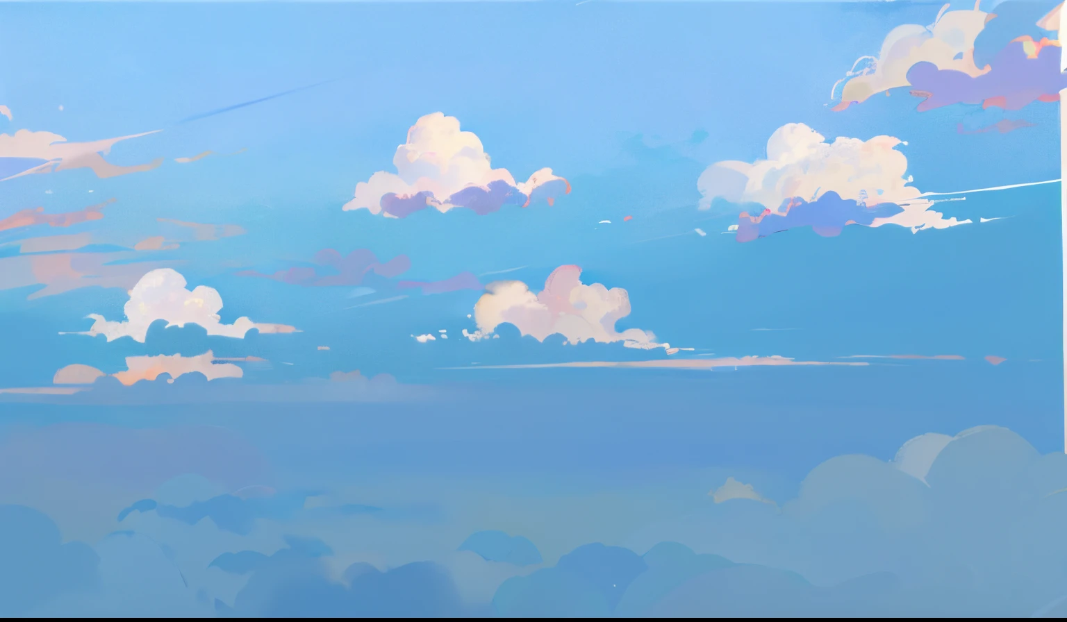 there are three clouds that are in the sky above the water, algumas nuvens, nuvens em segundo plano, nuvens em segundo plano, Nuvens dispersas, nuvem, plano de fundo da nuvem, nuvens distantes, fundo nublado, poucas nuvens, nuvens suaves, fundo das nuvens, nuvens de anime, Peaceful clouds, ( poucas nuvens ), nuvens brancas, nuvens calmas, Skyscape, pleasant clouds, sky on a background