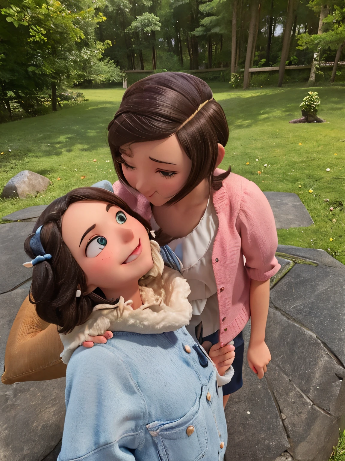 1fille, seulement, umamusume, Fille de cheval, oreilles de cheval, Queue de cheval, yeux bruns, cheveux bruns, cheveux longs, Sourire léger, Arc d’oreille, Jupe à froufrous, Jupe verte, Jupe taille haute, manches courtes bouffantes, mince, Mince, (Japonais:0.8)