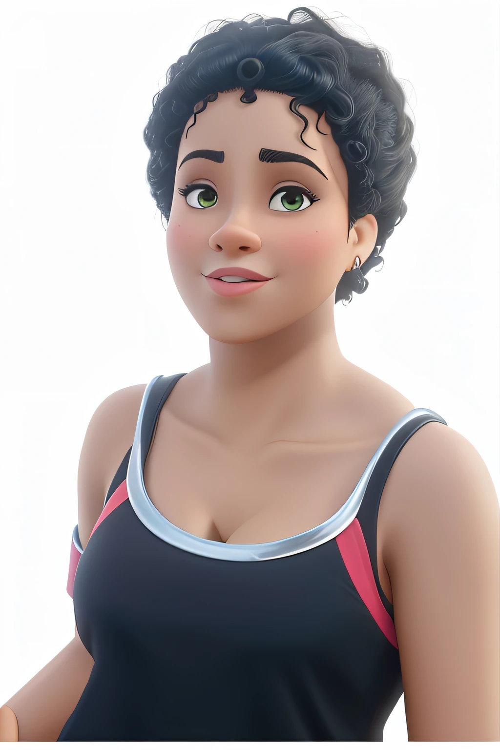 Capa de filme estilo Disney, uma mulher negra de uns 15 anos com olhos castanhos escuros, pele escura e cabelo black curto (melhor qualidade, alta qualidade)
