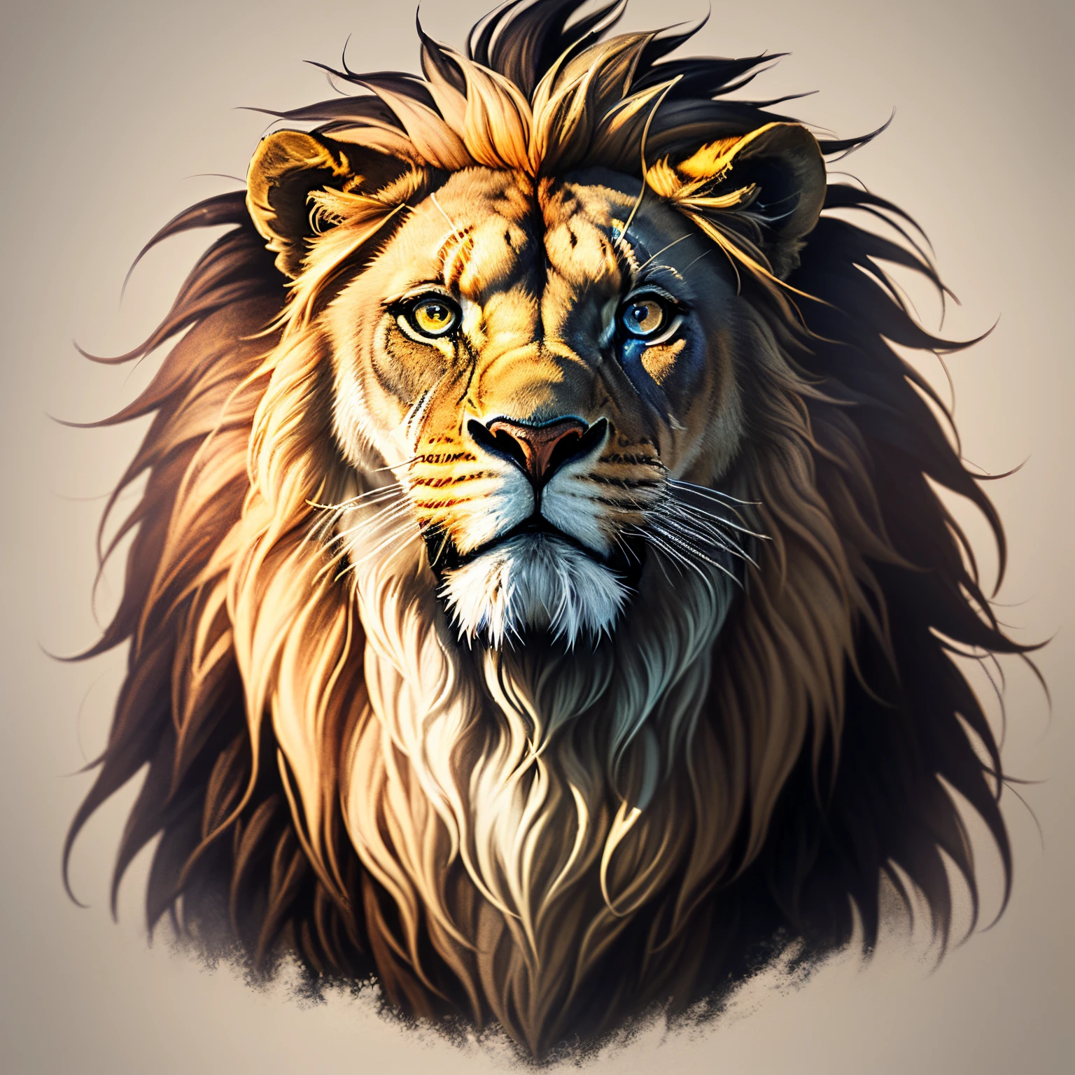 Picture of a lion head logo for youtube channel