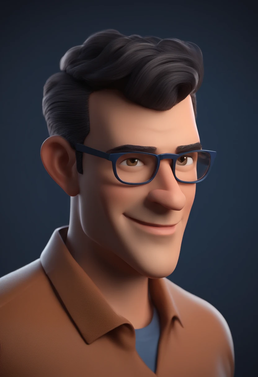 personagem dos desenhos animados de um homem uma camisa azul, animation character, Caractere estilizado, animation style rendering, 3D estilizado, Arnold Maya render, 3 d render stylized, toon render keyshot, Personagem 3D, Personagem 3D, 3d rendering stylized, 3 d character render, personagem de desenho animado, Personagem de close up, Pose de personagem,  (Estilo Pixar) (master part:1.2) (Bokeh) (best quality) (pele detalhada) (textura detalhada) (8k) (argila) (Cinematic lighting) (foco nítido