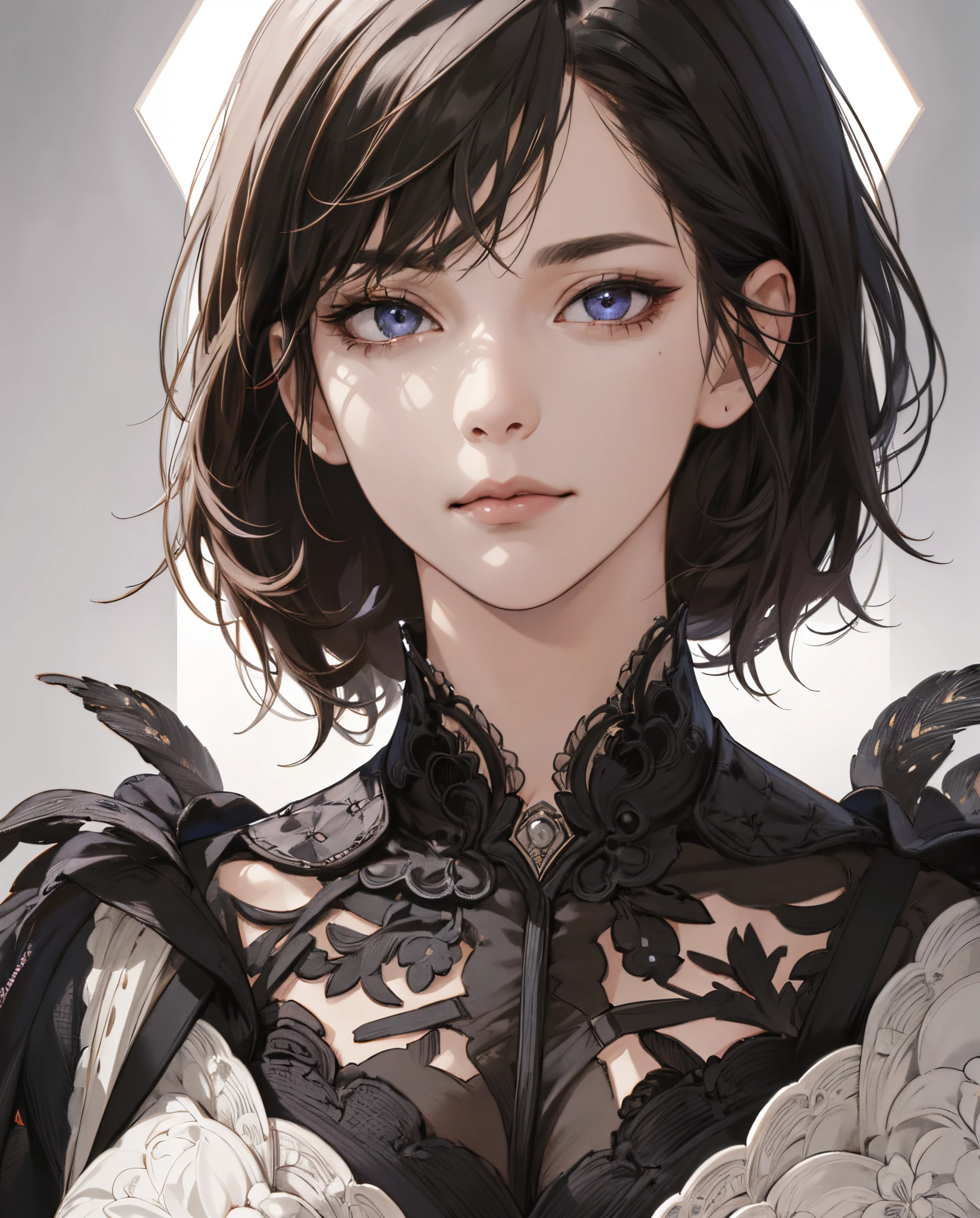 (absurd, highres, ultra detailed), 1girl, mature woman, complex details, enlarged textures, complex details, finely detailed eyes and detailed face, intricate details, (closed mouth), perfect eyes, equal eyes,