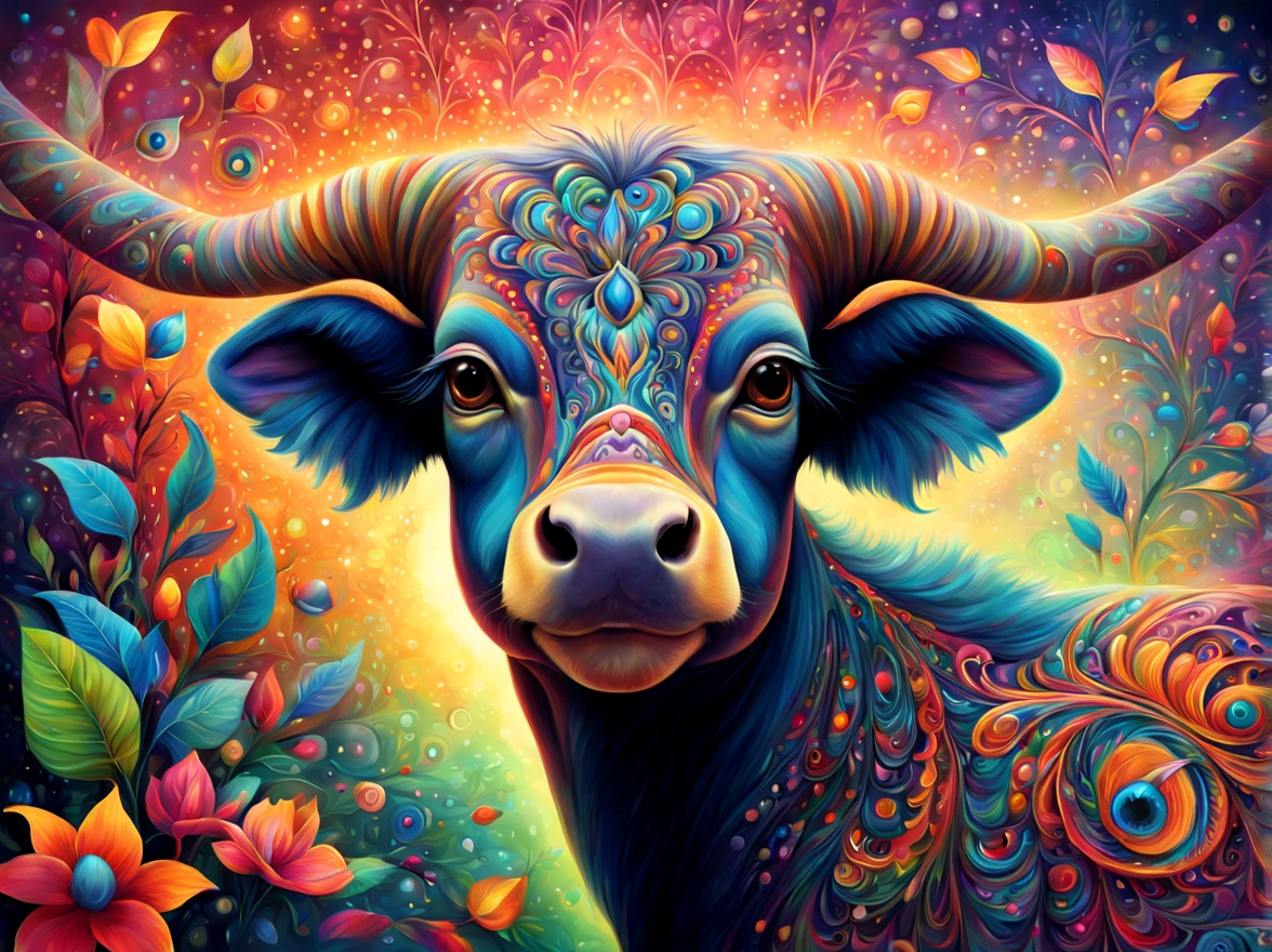 whimsical animals, art by (Akrokan), mesmerizing digital painting, vivid colors, elaborate, breathtaking, chromatic nanotechnology, magnificent, iridescent particles, mesmerizing pattern of kaleidoscopic colors, nanotechnological display, vibrant hues, (detailed:1.4), best quality, particles, digital painting, H!D