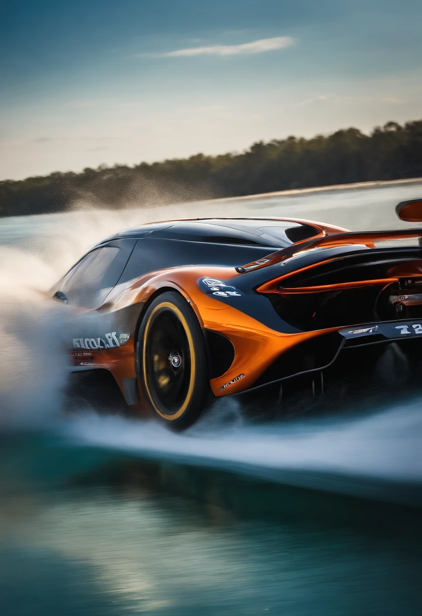 A photo of Sterling doing a backflip off a cliff into the crystal clear waters below,original,Max “Velocity” Sterling, a fictional Formula One champion, is the epitome of speed and charisma on the racetrack. With a sharp, athletic build, his appearance is as flashy as his driving style, often seen in custom racing gear emblazoned with bold logos and his trademark lightning symbol. His hair is styled with the same carefree audacity that he shows behind the wheel, and his confident, roguish smile has made him a heartthrob in the international racing scene.