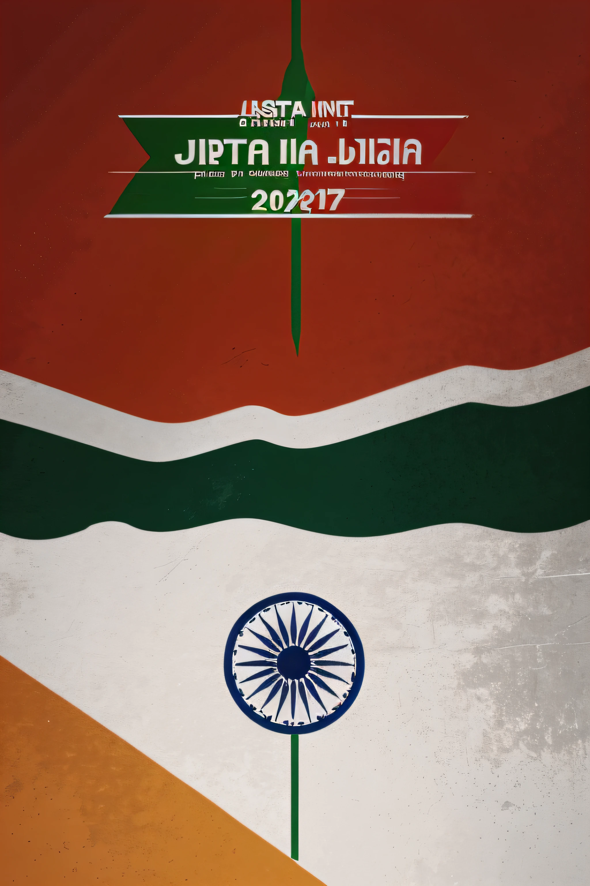 Illustration allusive to Republic Day in India to be celebrated on January 26