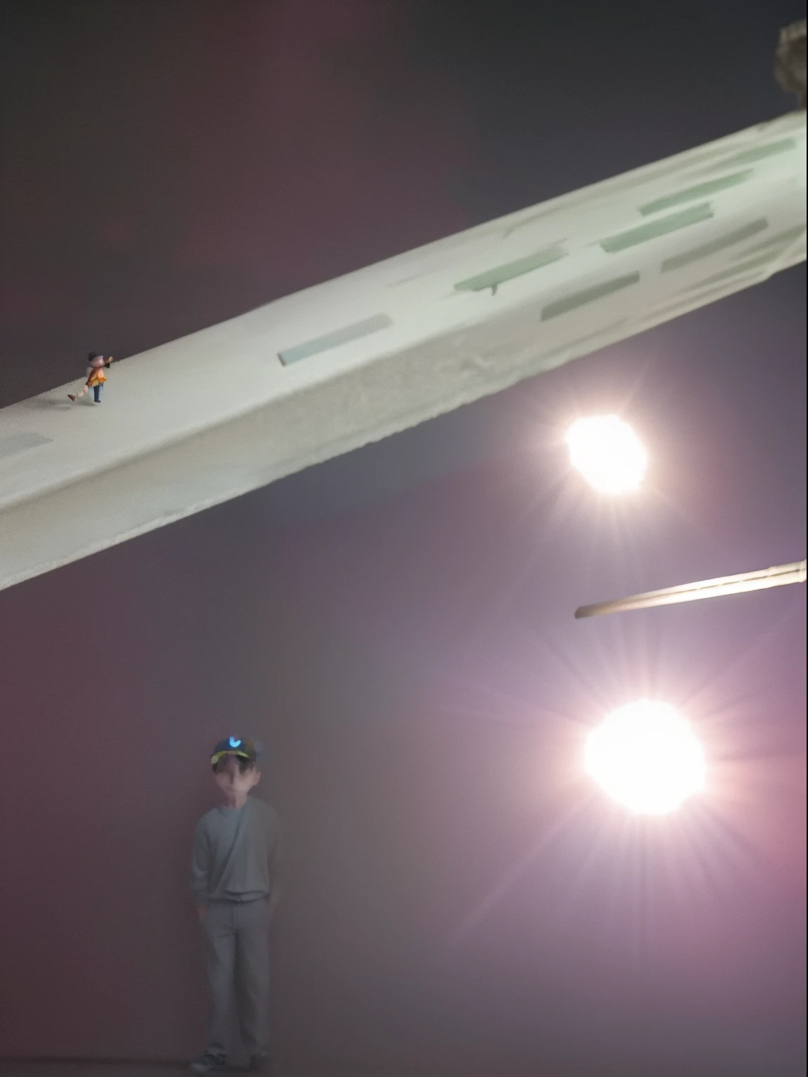 there are two men standing next to each other holding baseball bats, very very low quality picture, with a kid, low quality photo, selfie photo, greg rutkowski and alex ross, 8k!!!!!, reddit post, selfie, photo taken at night, kid, 8k octan photo, blurry image, vacation photo, neil blevins and jordan grimmer