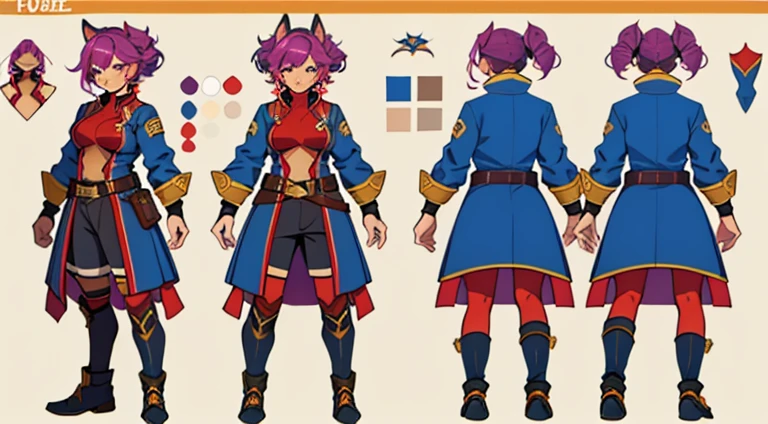 Female original character reference sheet adoptable,