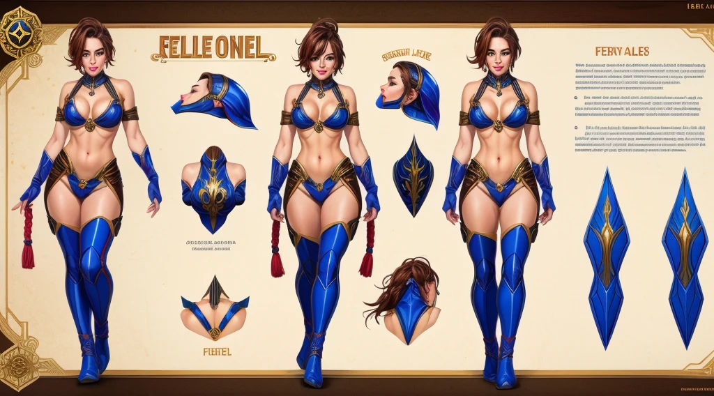 Female original character reference sheet adoptable,