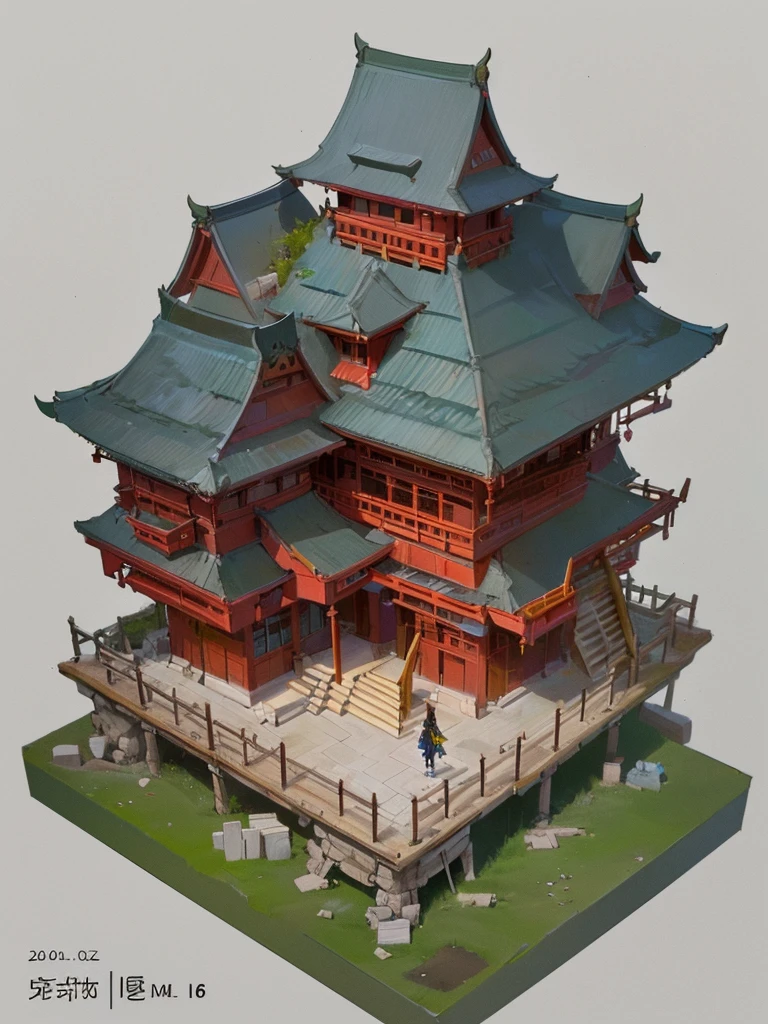(isometric:1.5), (masterpiece, top quality, best quality, official art, beautiful and aesthetic:1.2),(16k, best quality, masterpiece:1.2),architecture, [:(black background:1.5):30],, east asian architecture, (simple background:1.5), scenery, no humans, stairs, building, wall, doorstep buildings, stairs, Chinese architecture