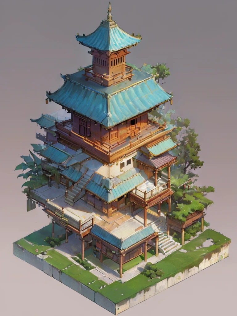 (isometric:1.5), (masterpiece, top quality, best quality, official art, beautiful and aesthetic:1.2),(16k, best quality, masterpiece:1.2),architecture, [:(black background:1.5):30],, east asian architecture, (simple background:1.5), scenery, no humans, stairs, building, wall, doorstep buildings, stairs, Chinese architecture