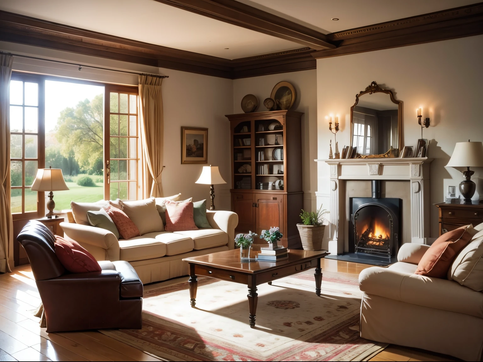 Living room of a country house