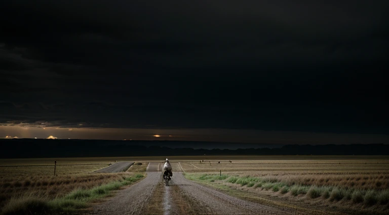 cowboys ride horses in the village at night, A cloudy day, Cowboys, Cowboy Dream, The Old West, Cowboy, The Old West, 4 to the Wild West, In the Old West, Driving on the road, The Wild West, Tomáš Jedruszek, Christian V..... Sanders, In the steppe, Atmospheric photo, Cinematic Atmospheric Photography