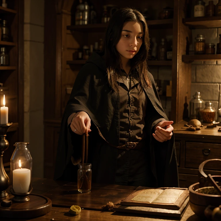 , wizard, cloak, foraging, apothecary