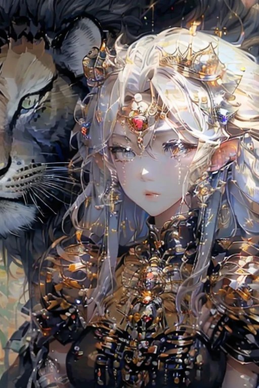 (Same character, front, side, back), (full body); 3d; cute; 3d toy art; toy art; anime style; glitter; horoscope sign Leo; Lion details; ♌ symbol