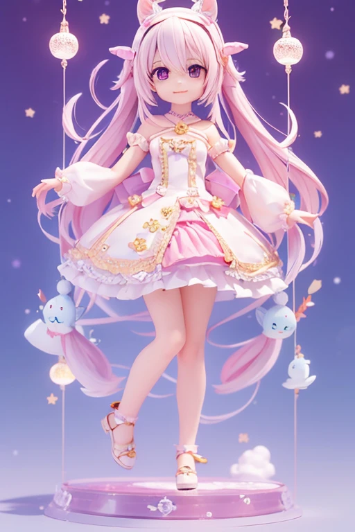 (Same character, front, side, back), (full body); 3d; cute; 3d toy art; toy art; anime style; glitter; horoscope sign Cancer; Crab details; ♋ symbol